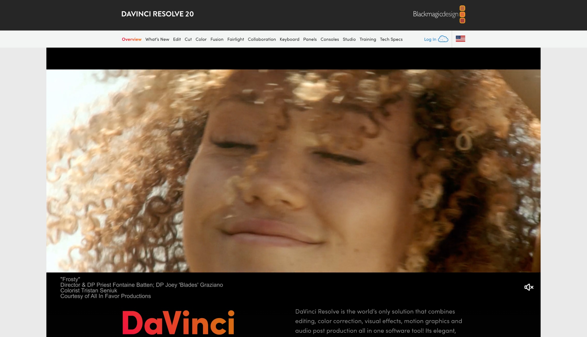 davinci resolve homepage