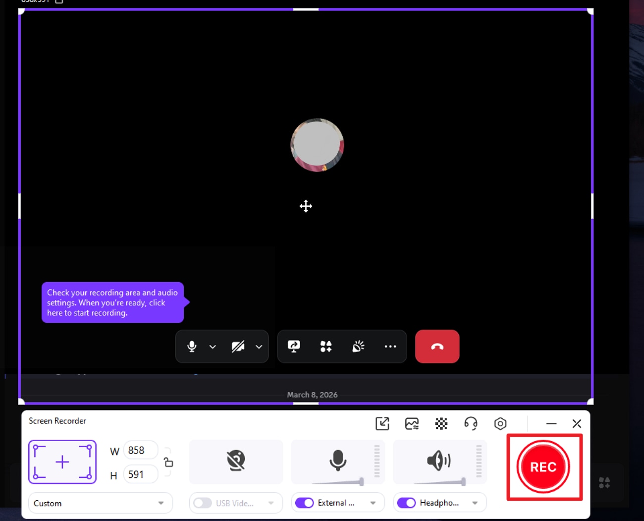 start recording discord audio