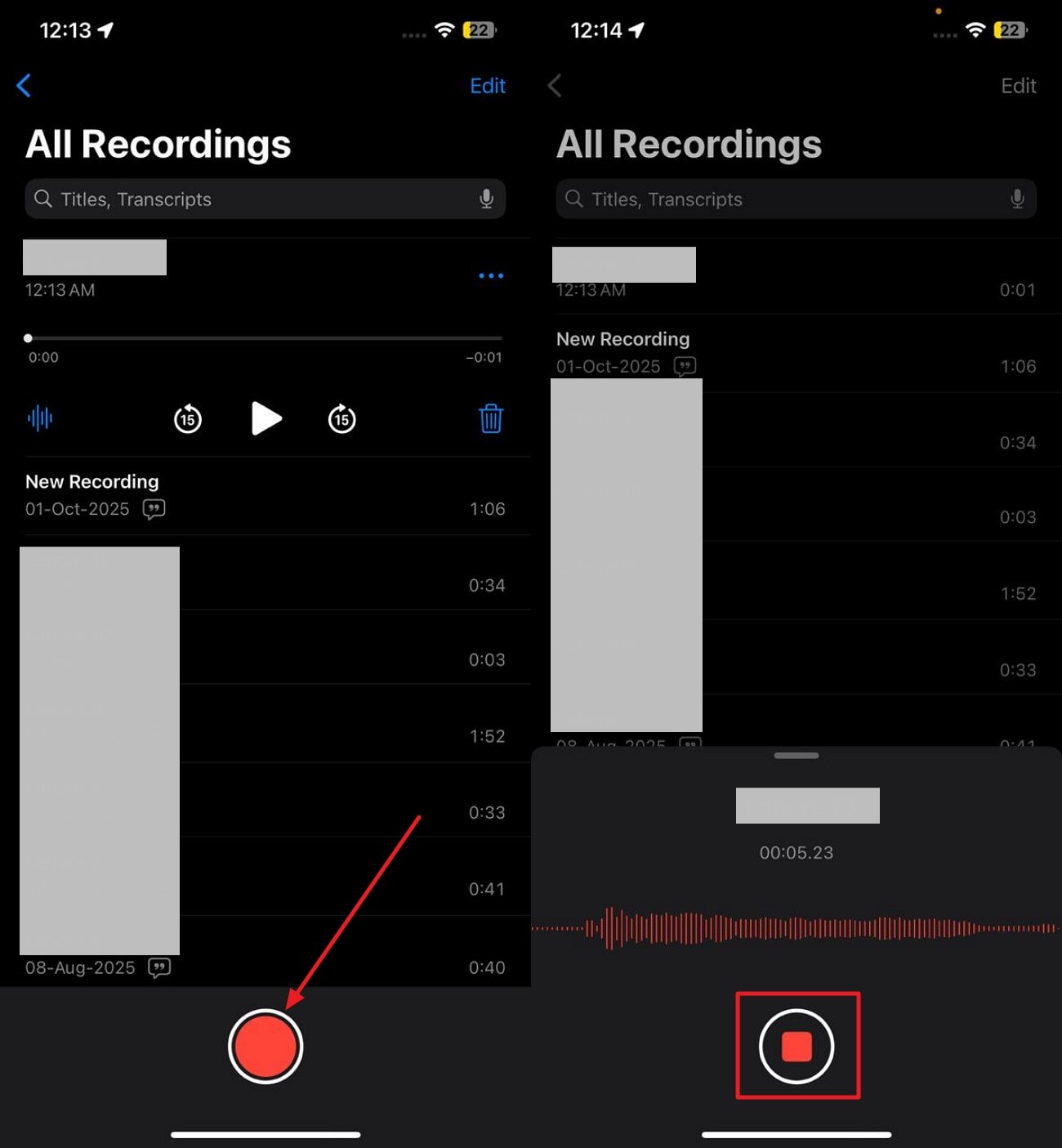 record audio from another device