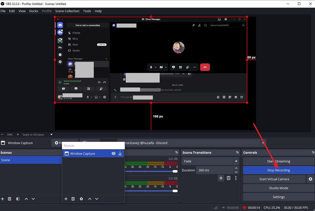 stop recording when done