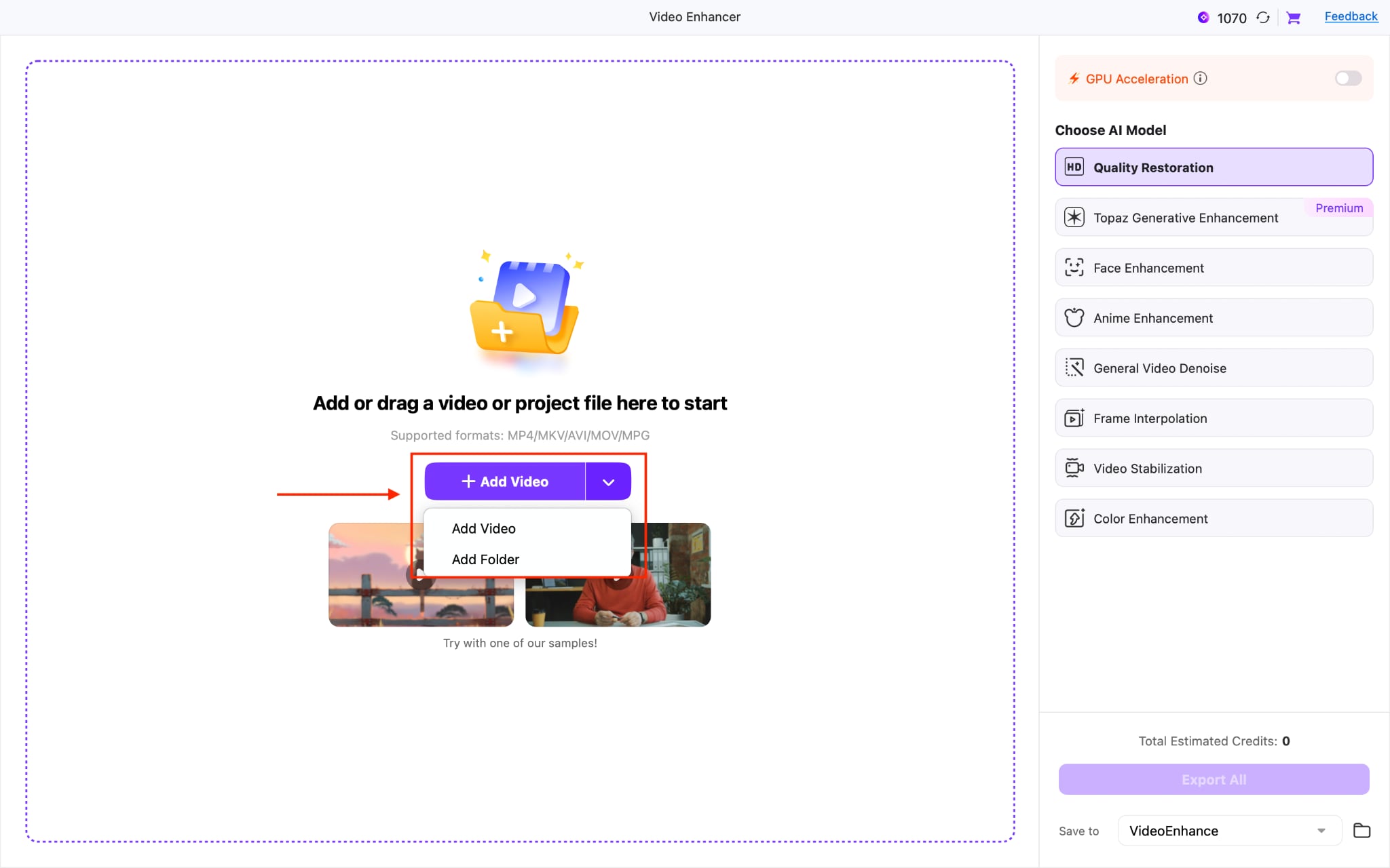 wondershare uniconverter add video
