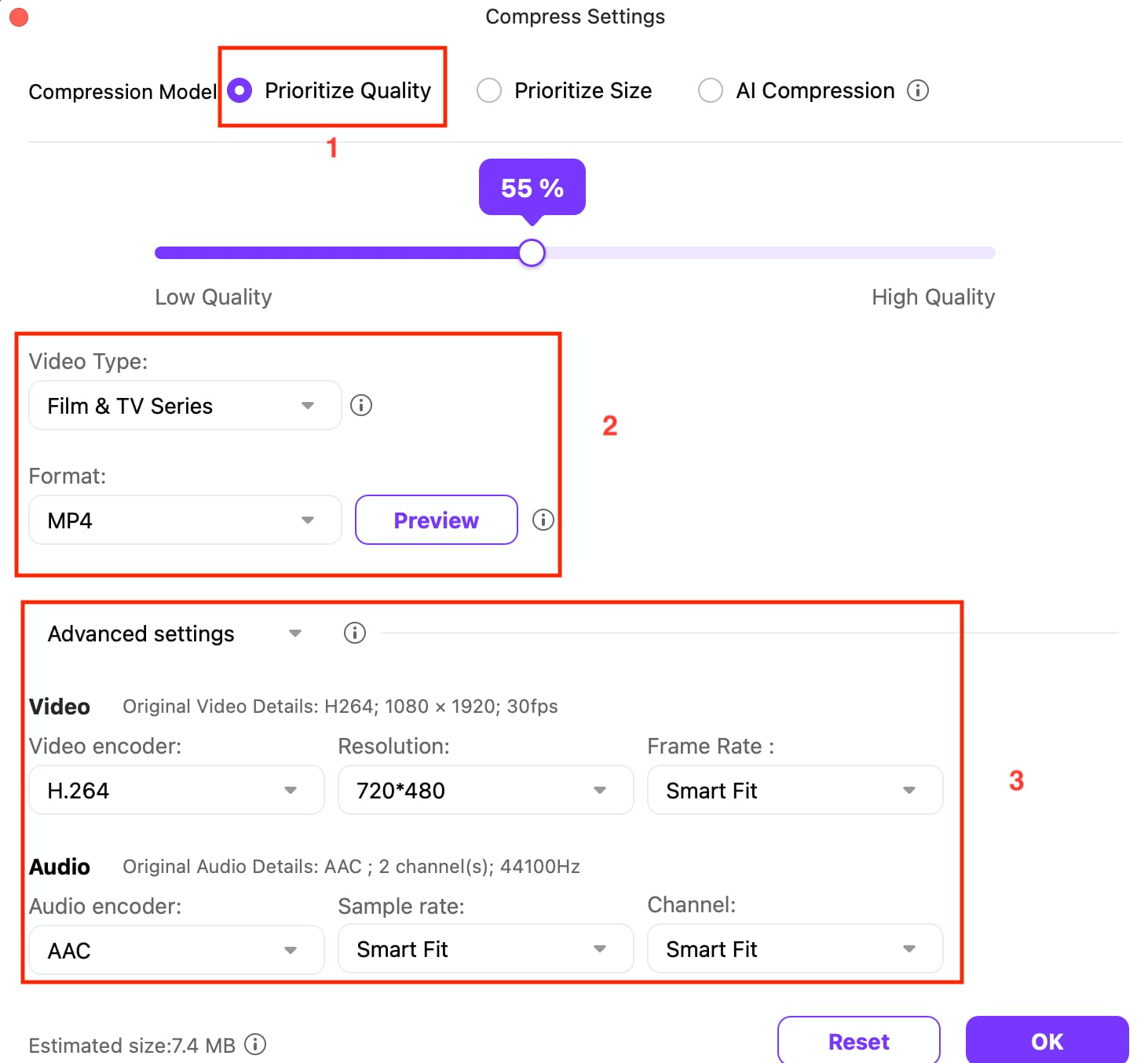 wondershare uniconverter prioritize quality