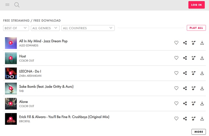 free track list page, mp3juice download mp3