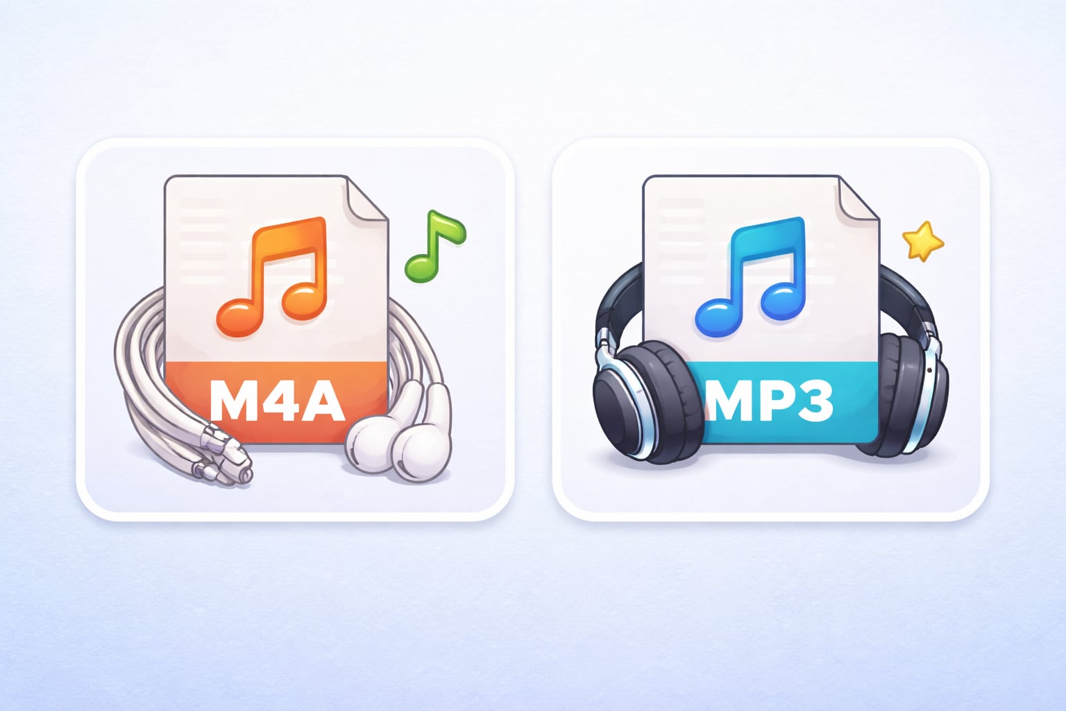 understanding m4a and mp3 audio formats
