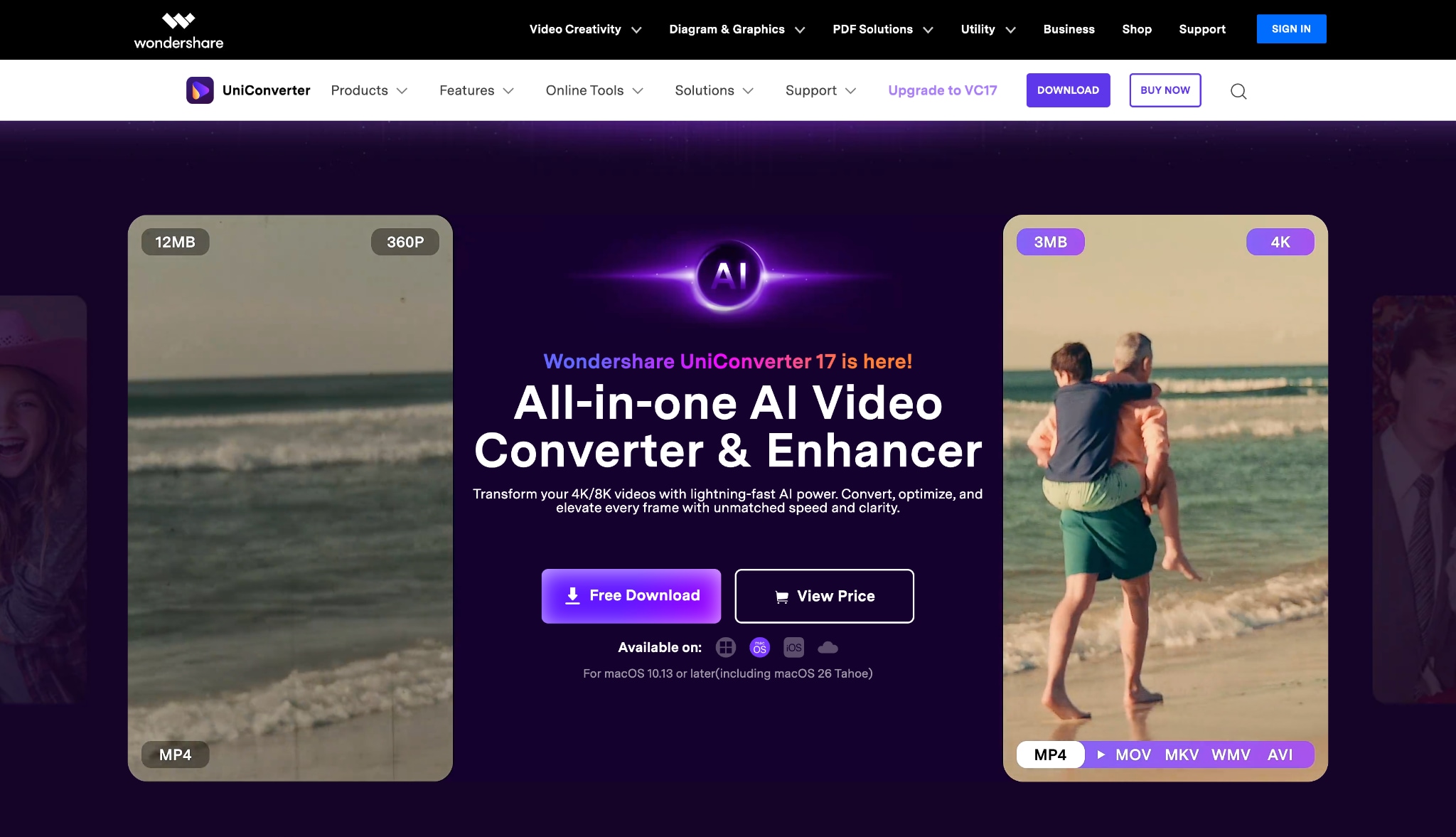 uniconverter home page