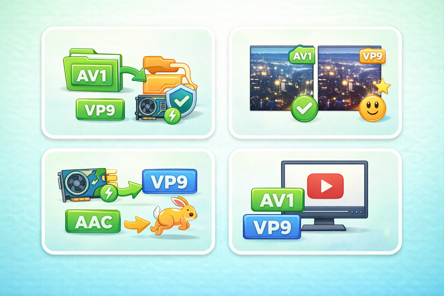 av1 vs vp9 quality performance comparison