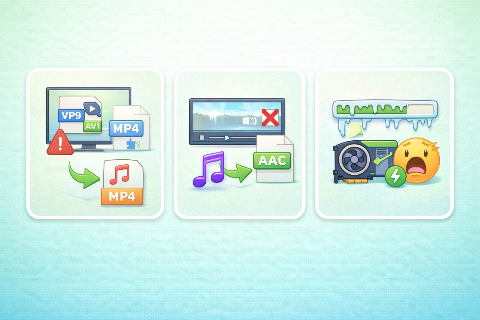 fixing common encoding and playback errors