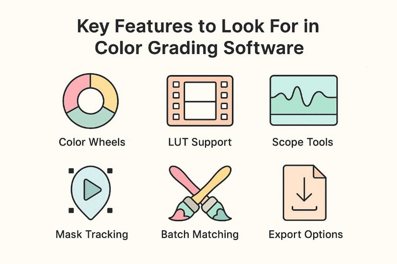 key features of color grading software