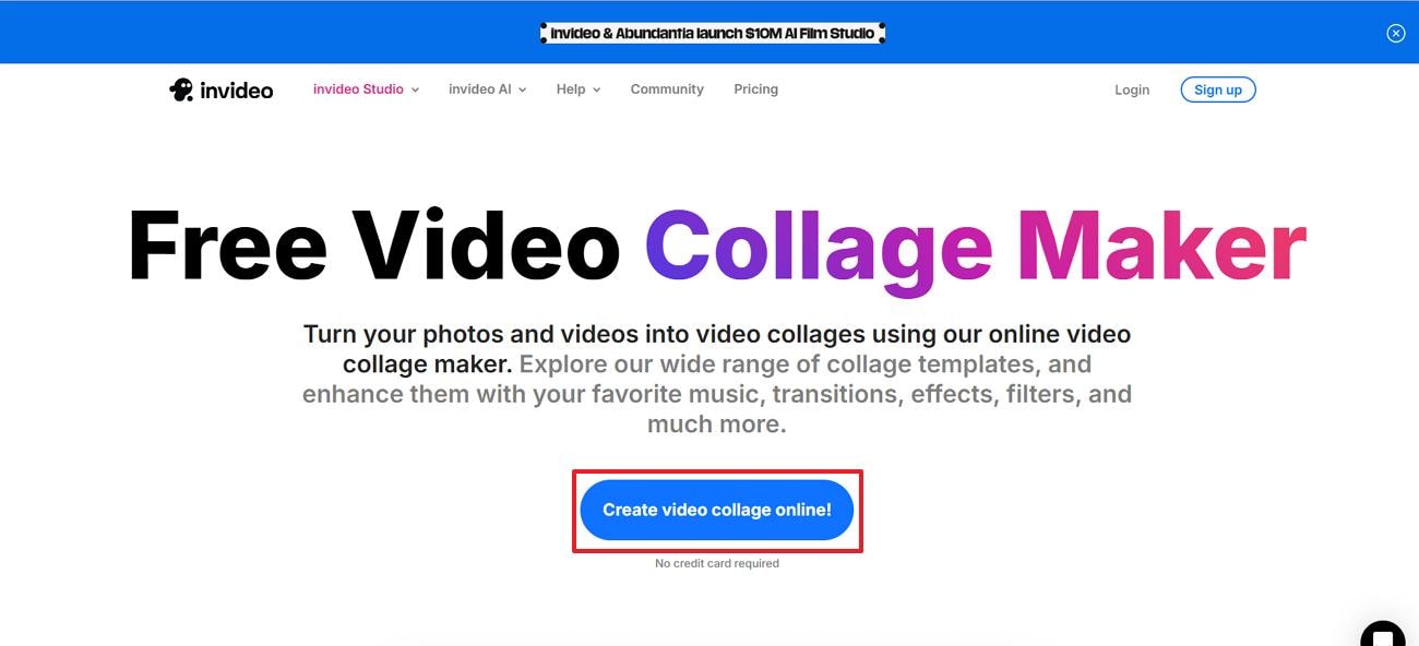 create video collage online invideo