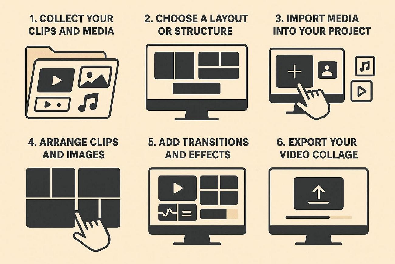 steps for making video collage
