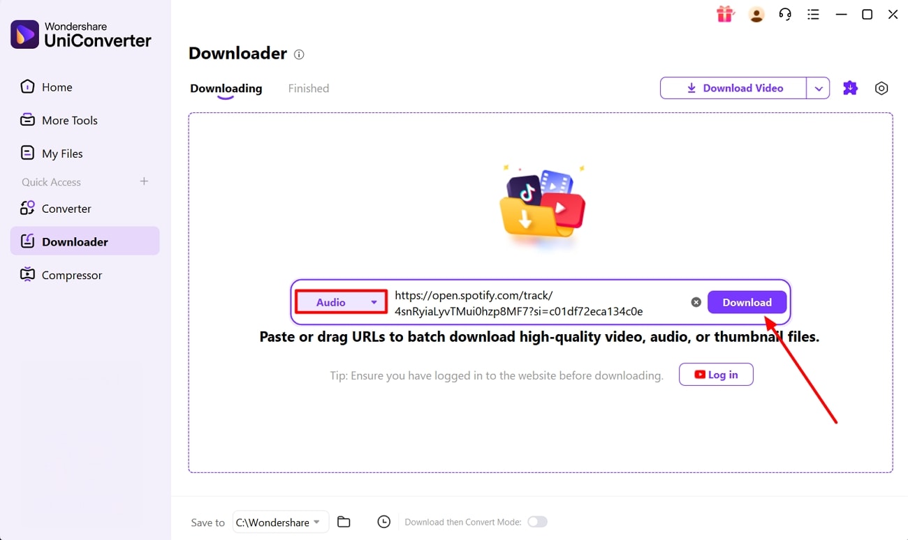 add link for downloading spotify uniconverter