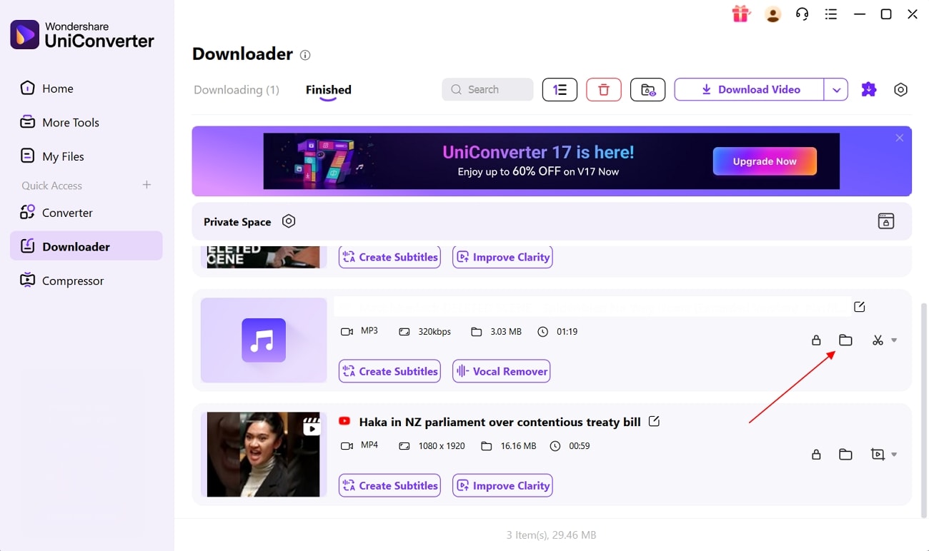 locate the saved file in file explorer