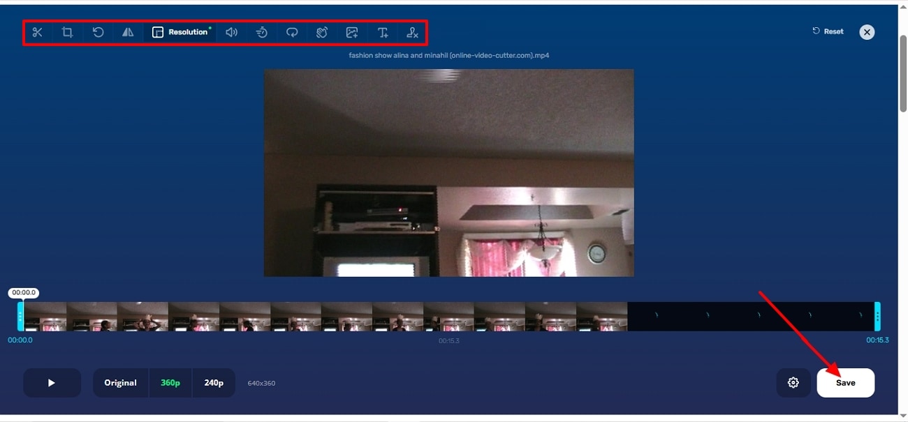 press save to download video