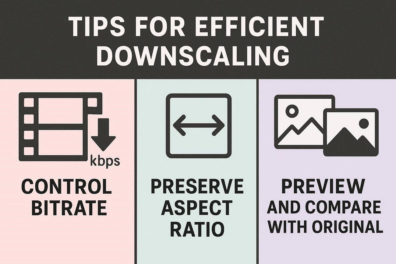 tips for efficient downscaling