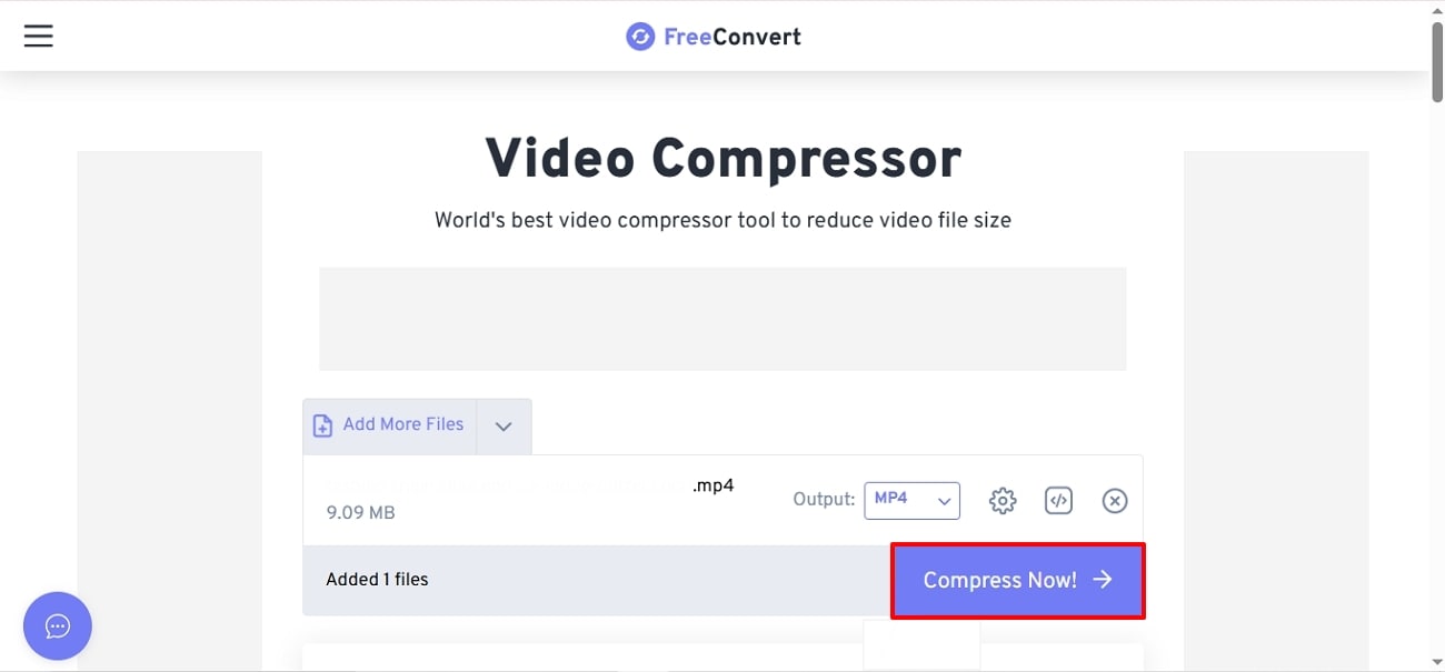 compress video freeconvert video compessor