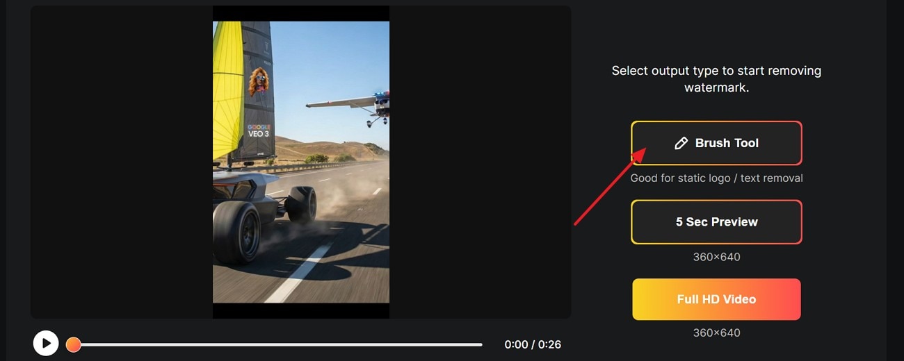 choose the brush tool watermarkremover