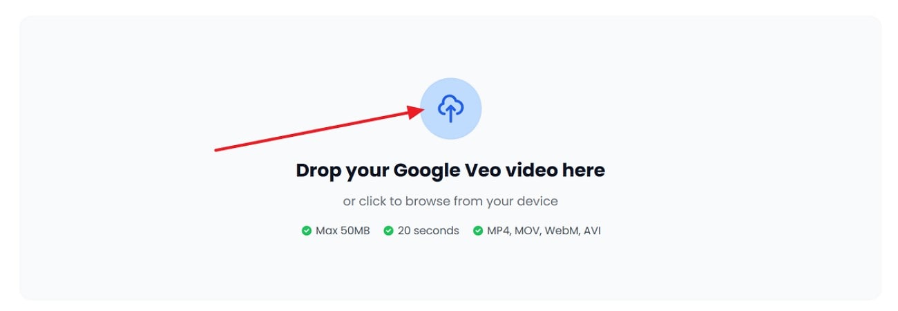 press the upload icon in reelmoney