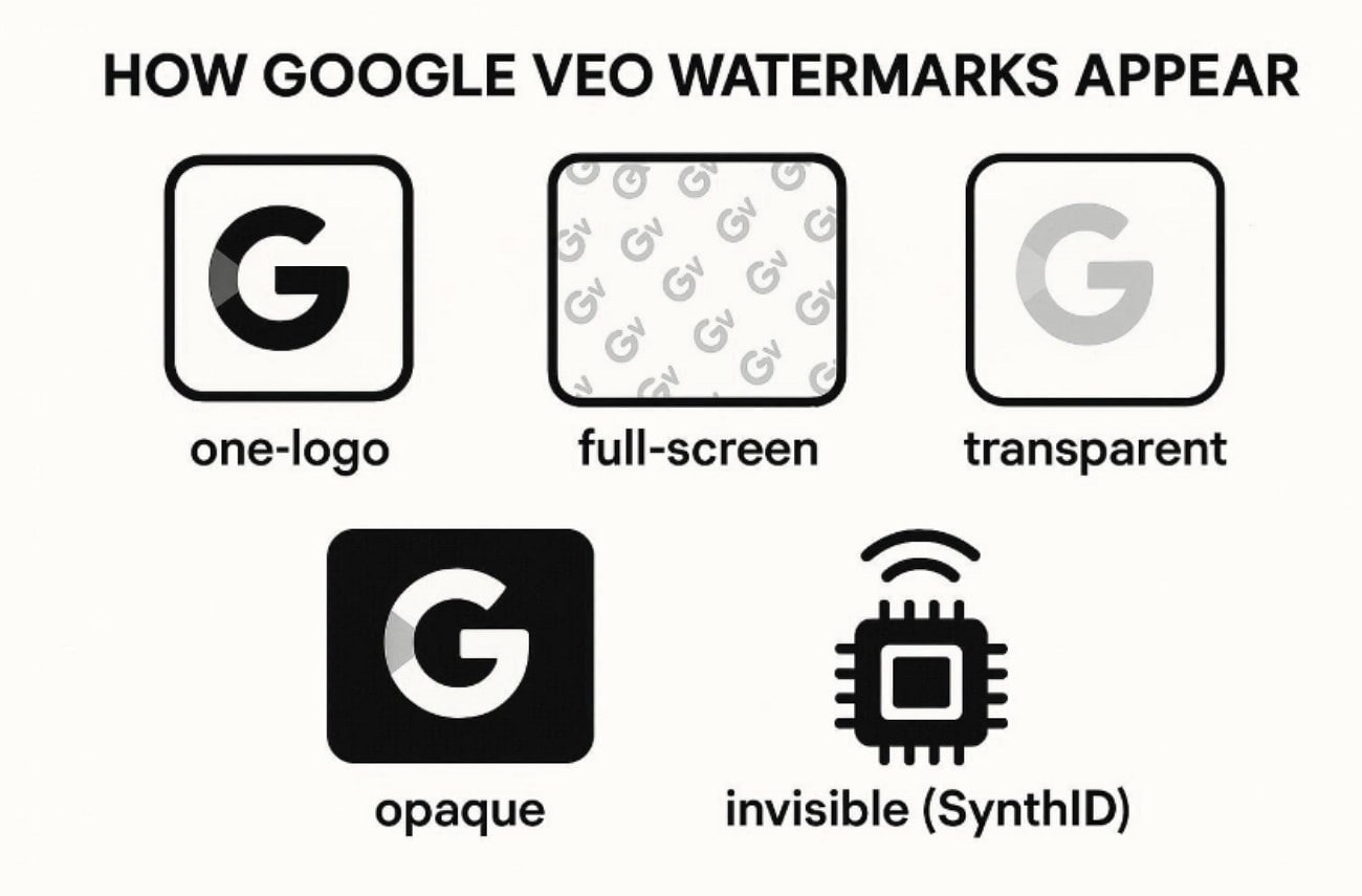 google veo watermarks appear