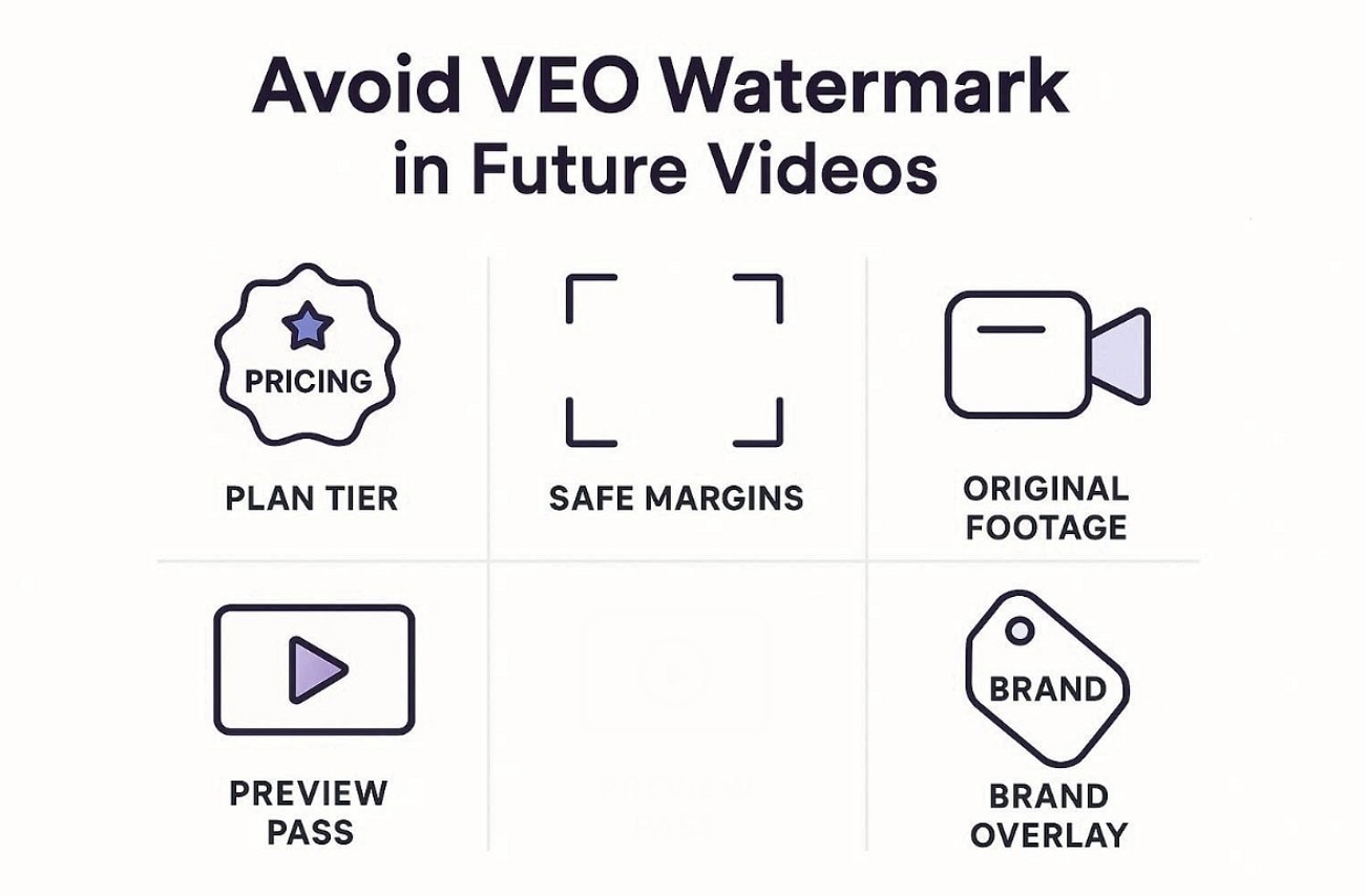 tips to avoid veo watermark