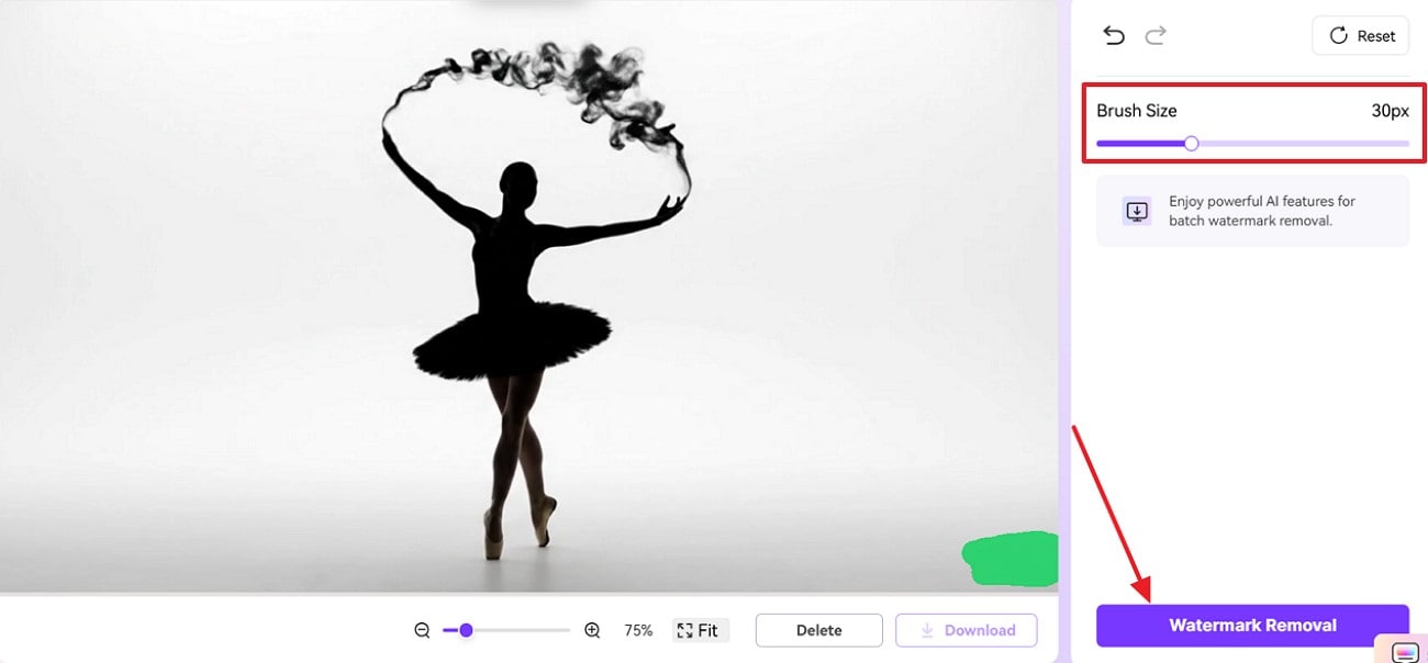 configure the brush size uniconverter