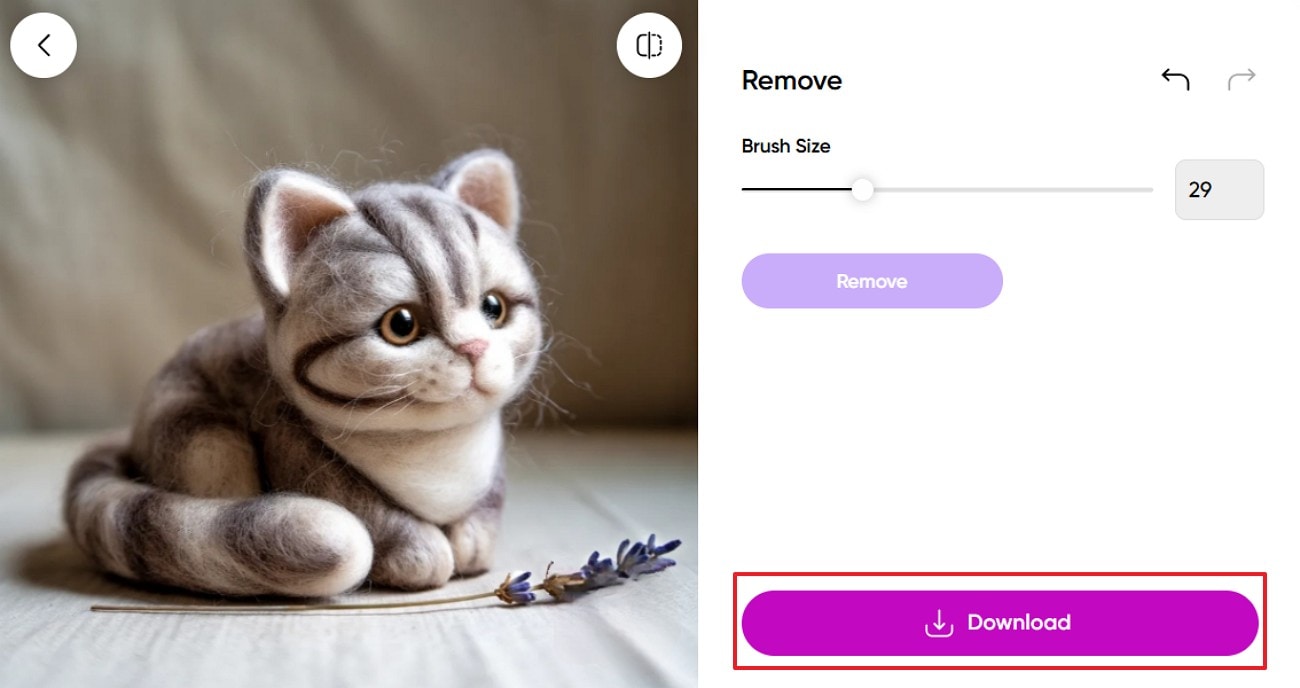 hit the download button to save