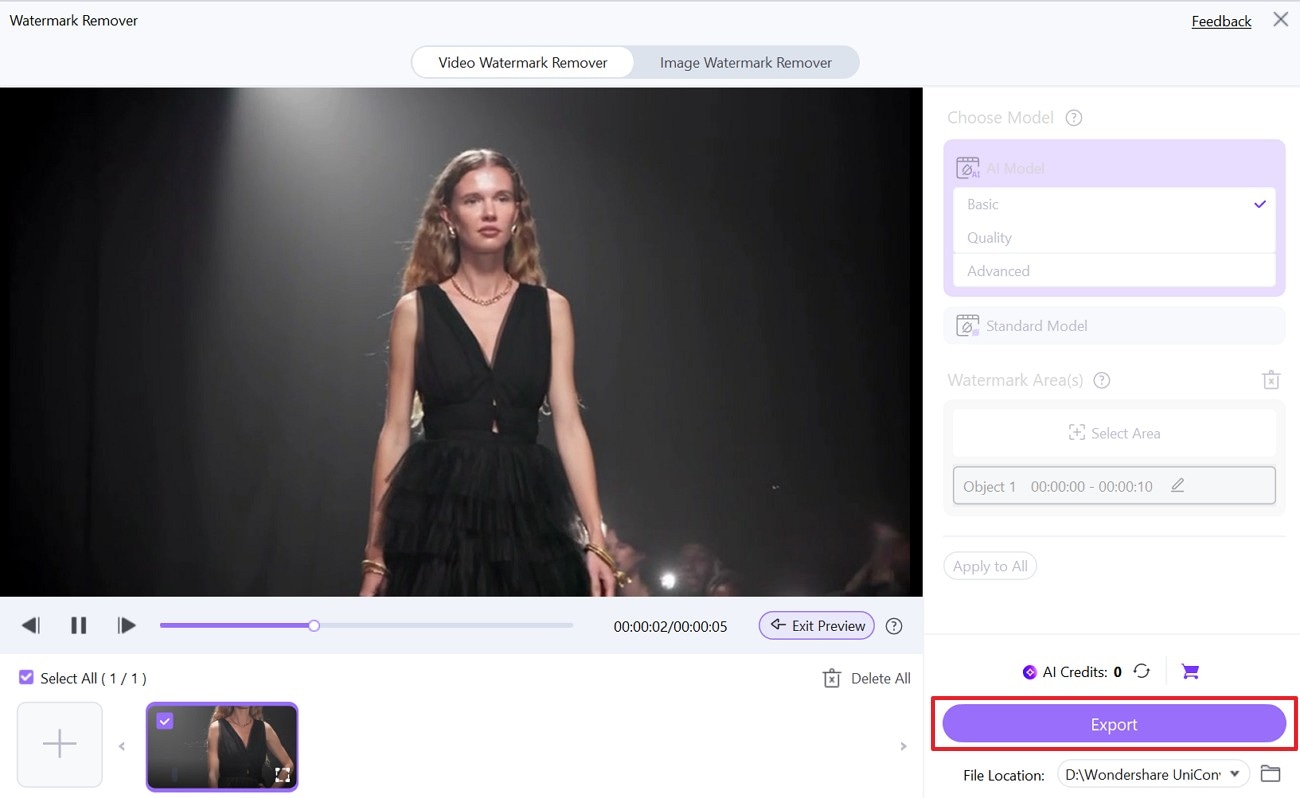 export the results to your device