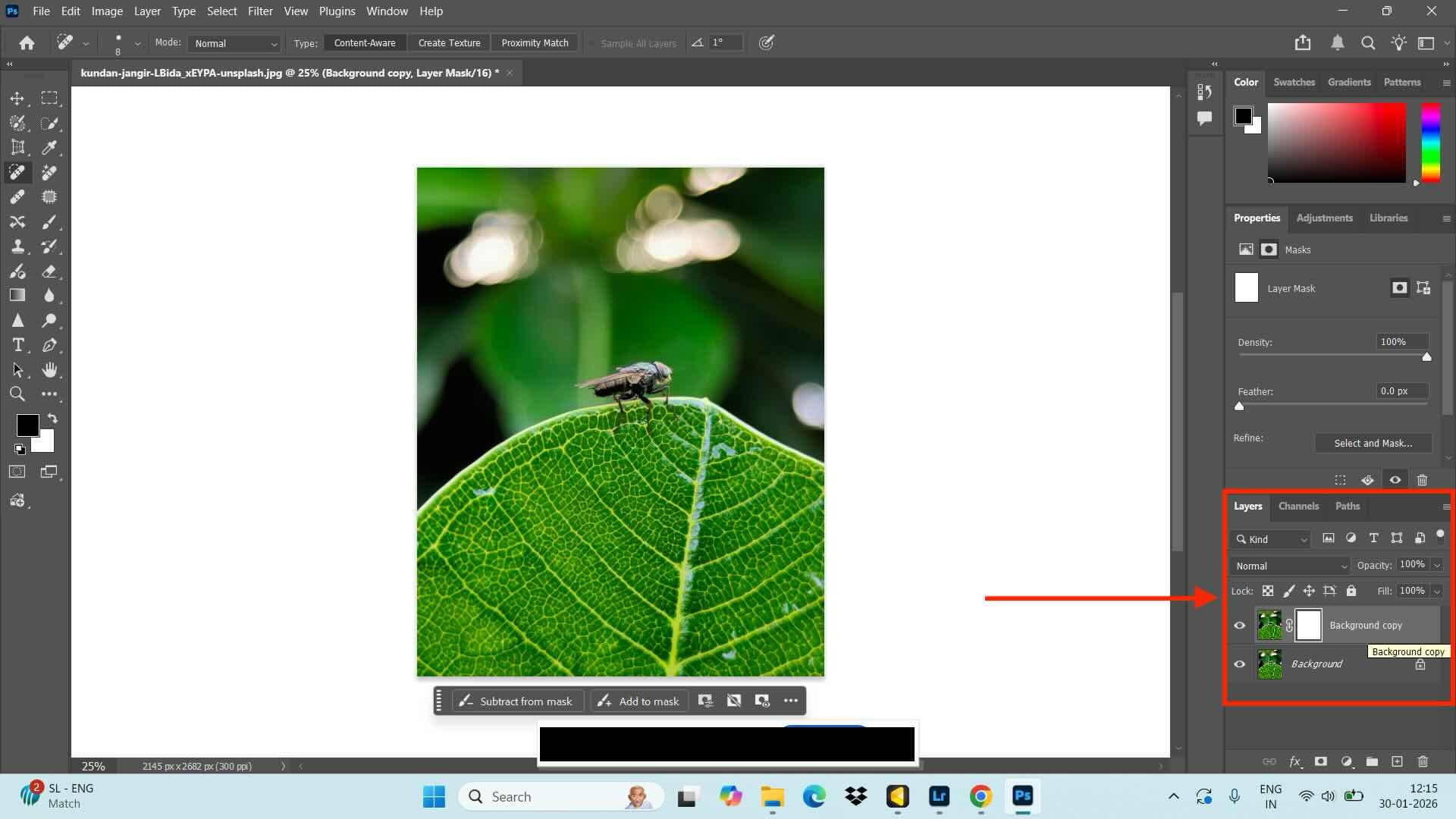 adobe photoshop layer mask thumbnail