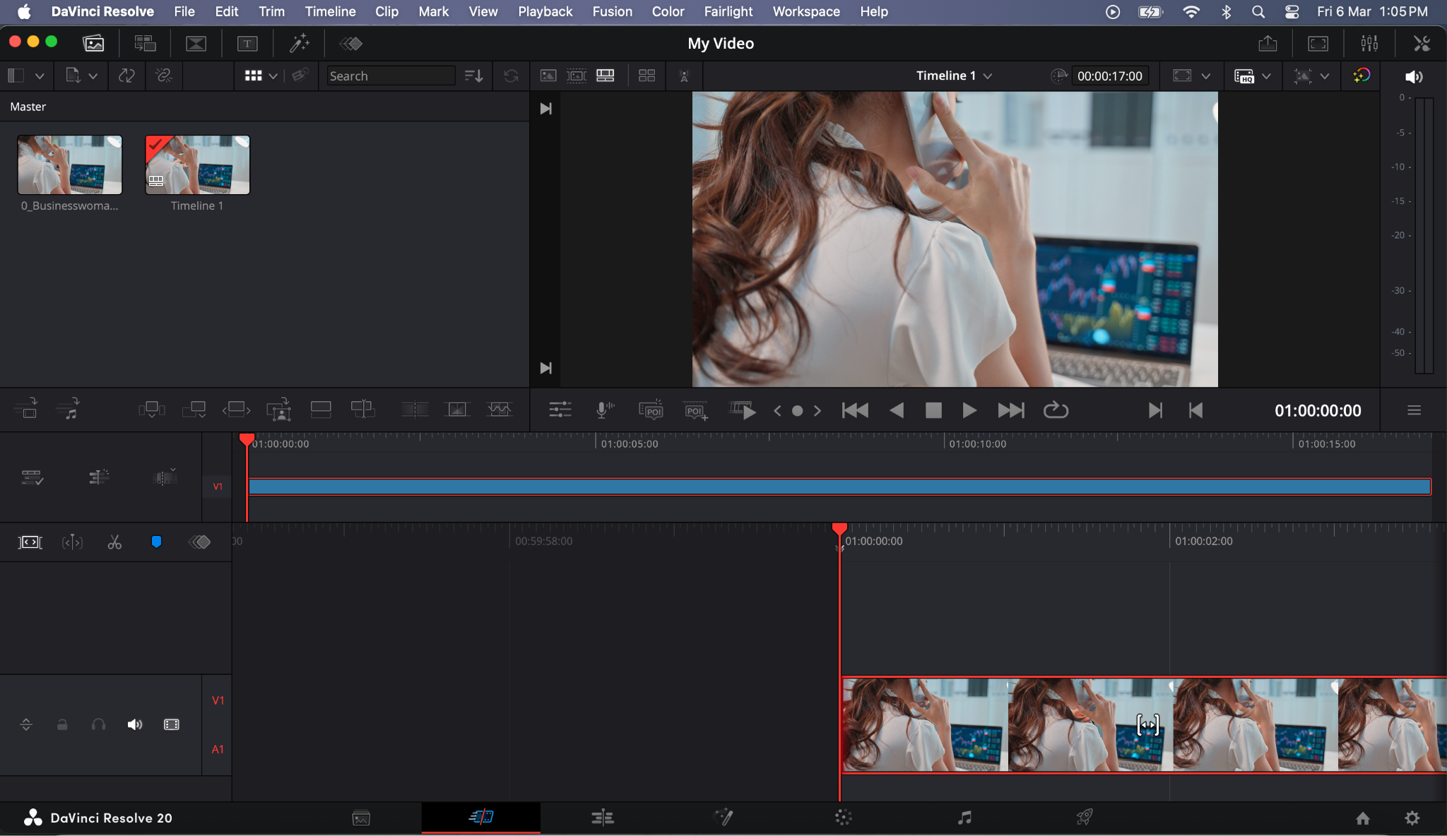 davinci resolve add onto timeline