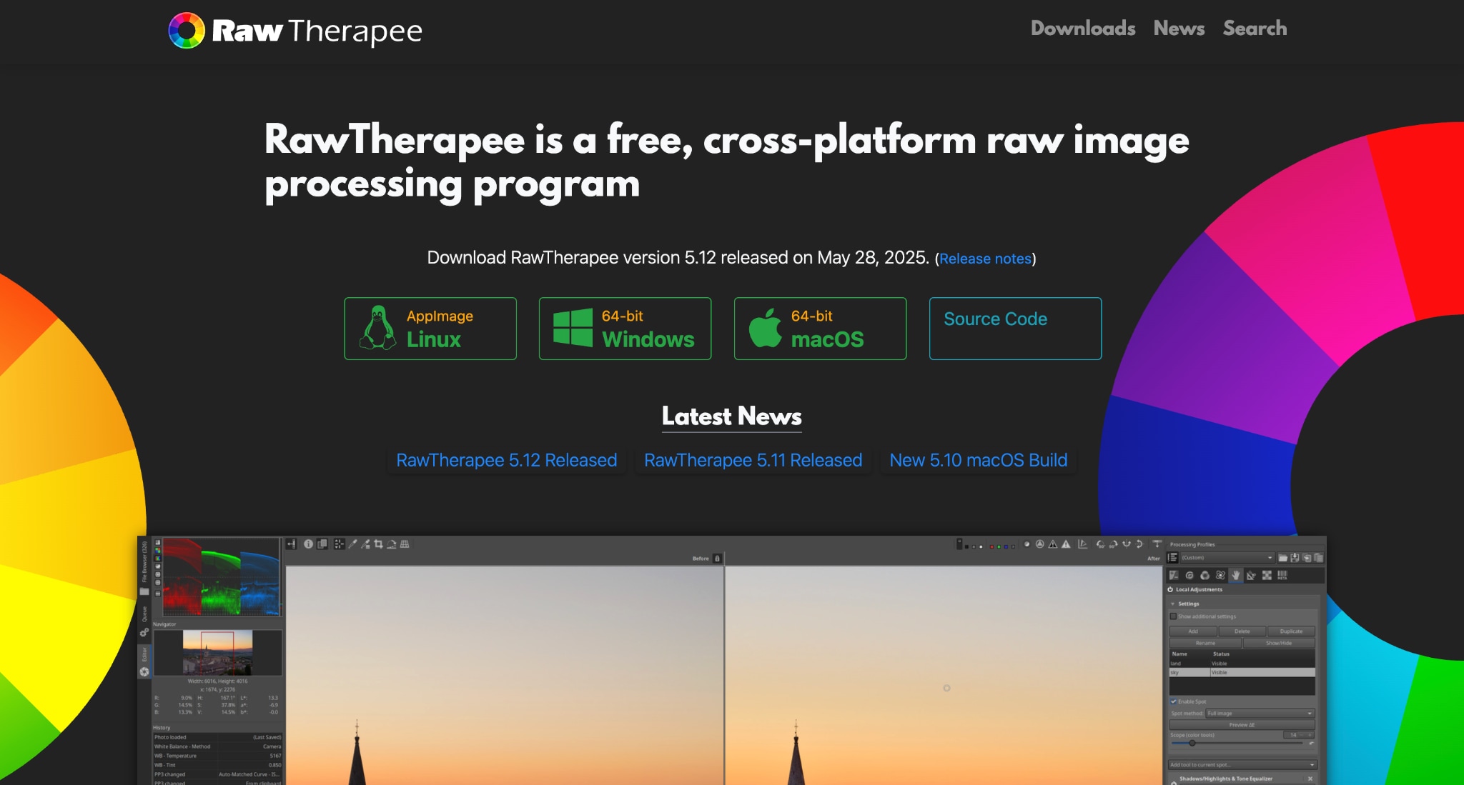 rawtherapee homepage