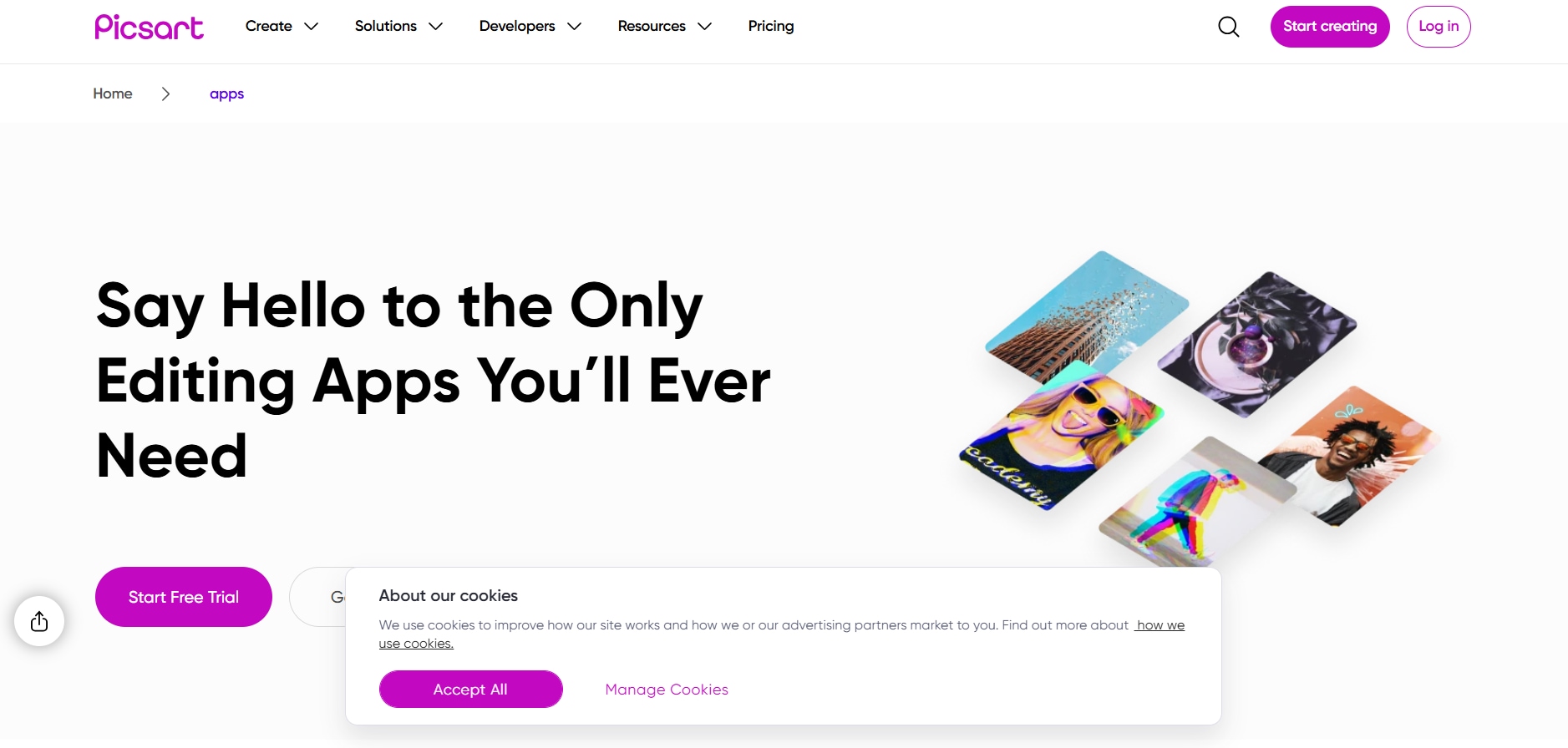 picsart homepage