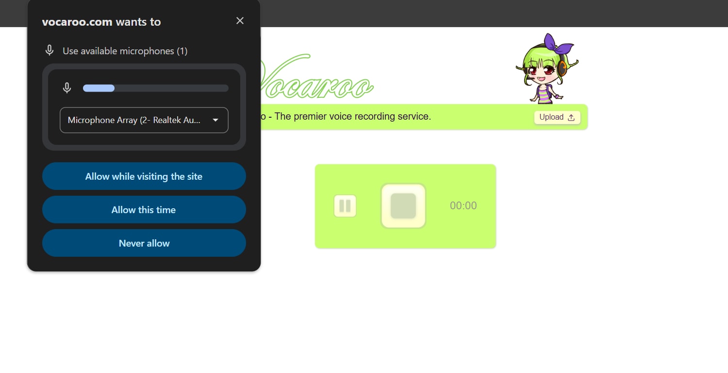 record with online tools
