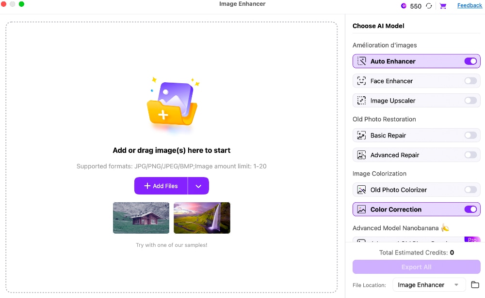 uniconverter ai image editor tools