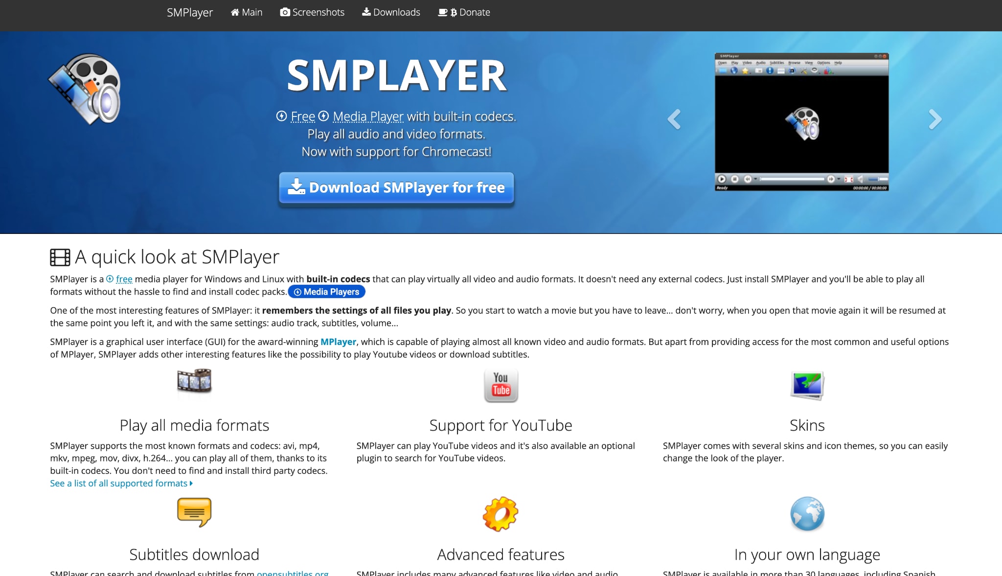 smplayer homepage