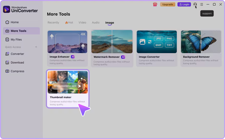 Uniconverter thumbnail maker