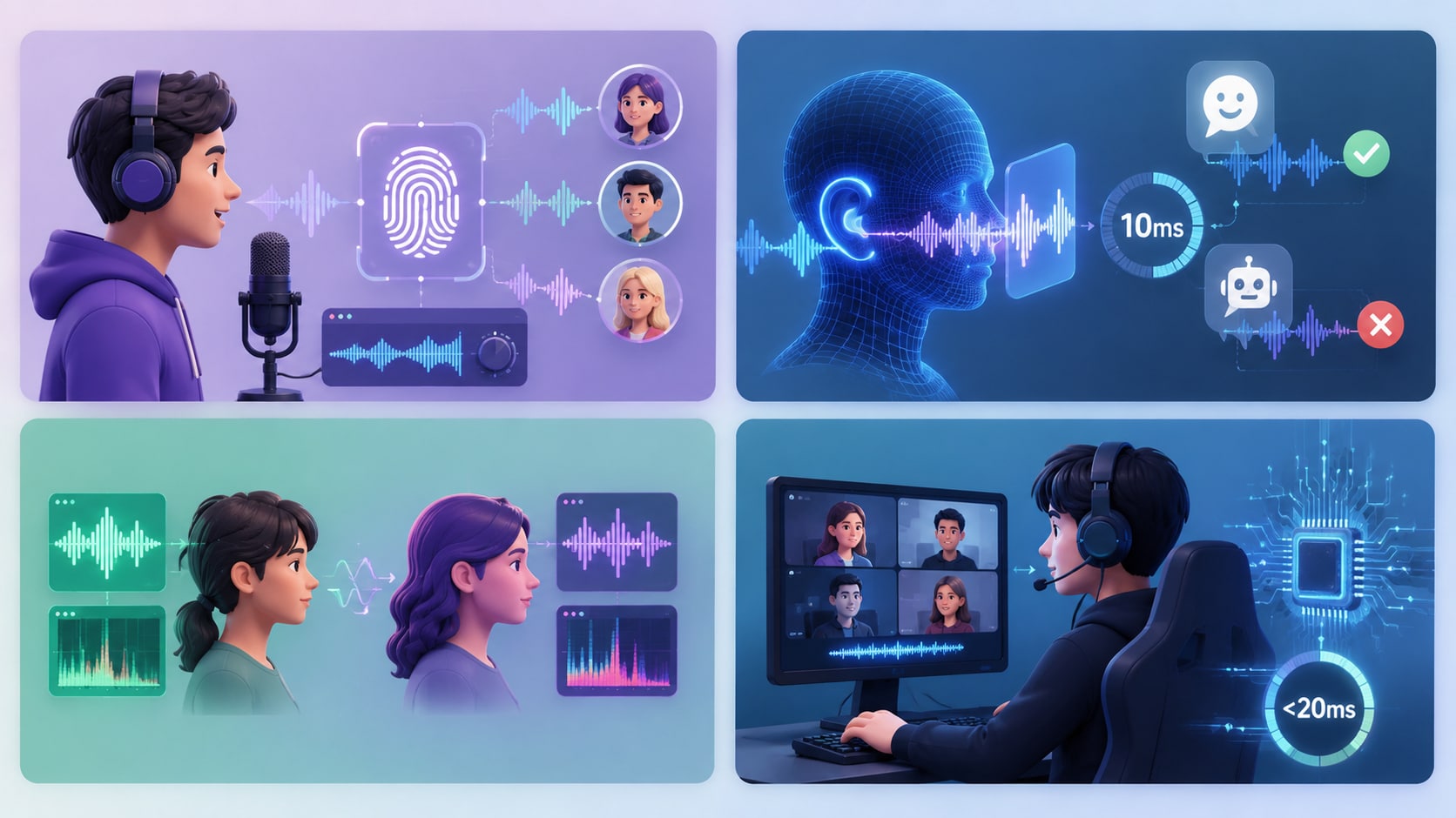 realistic ai speech audio waves