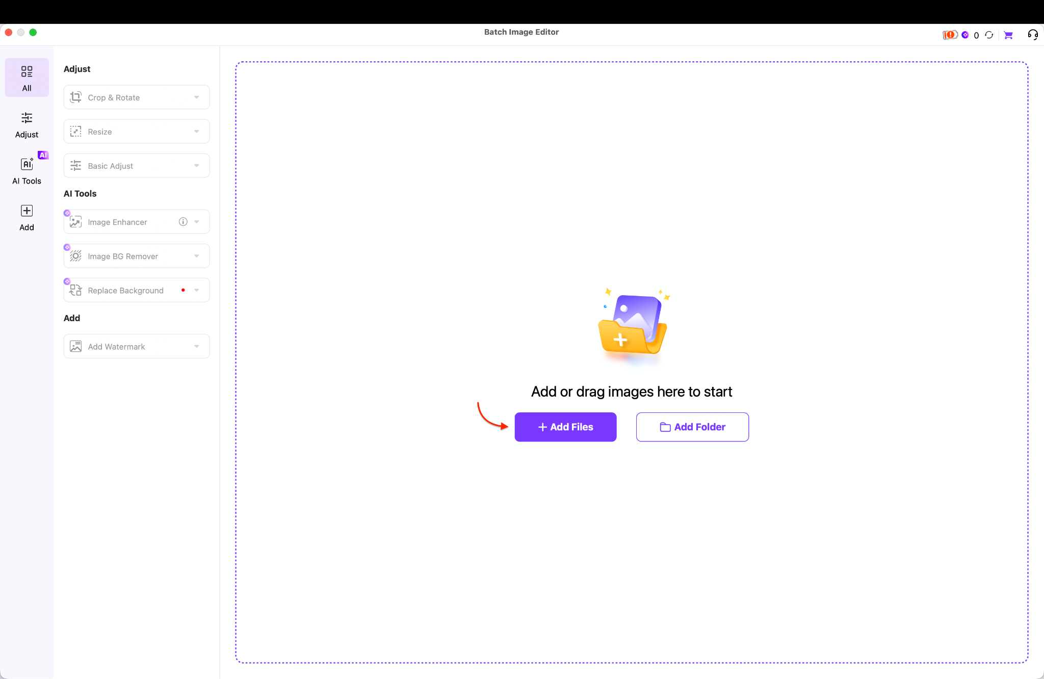 adding files to workspace