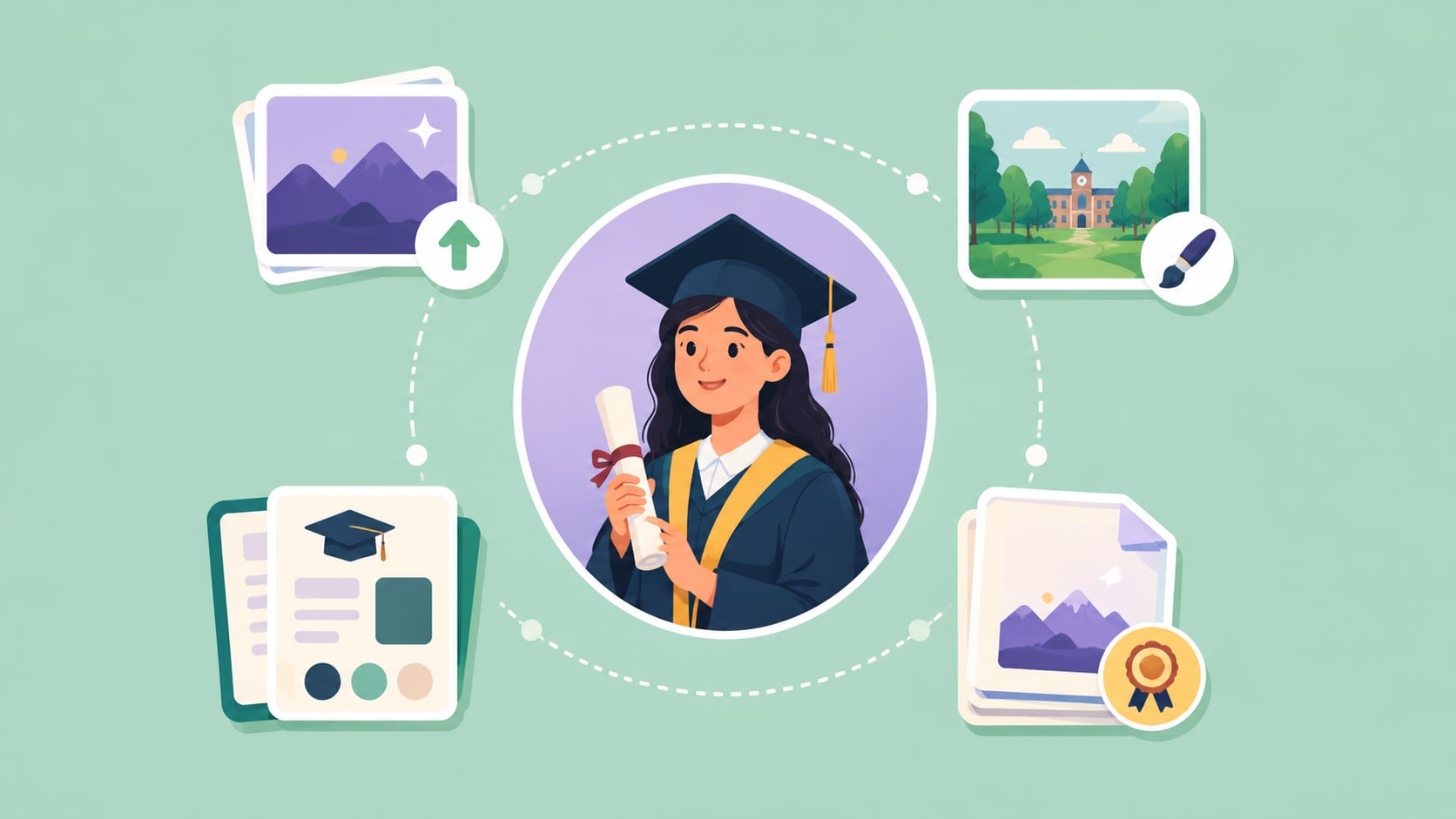 clear professional graduation cap picture