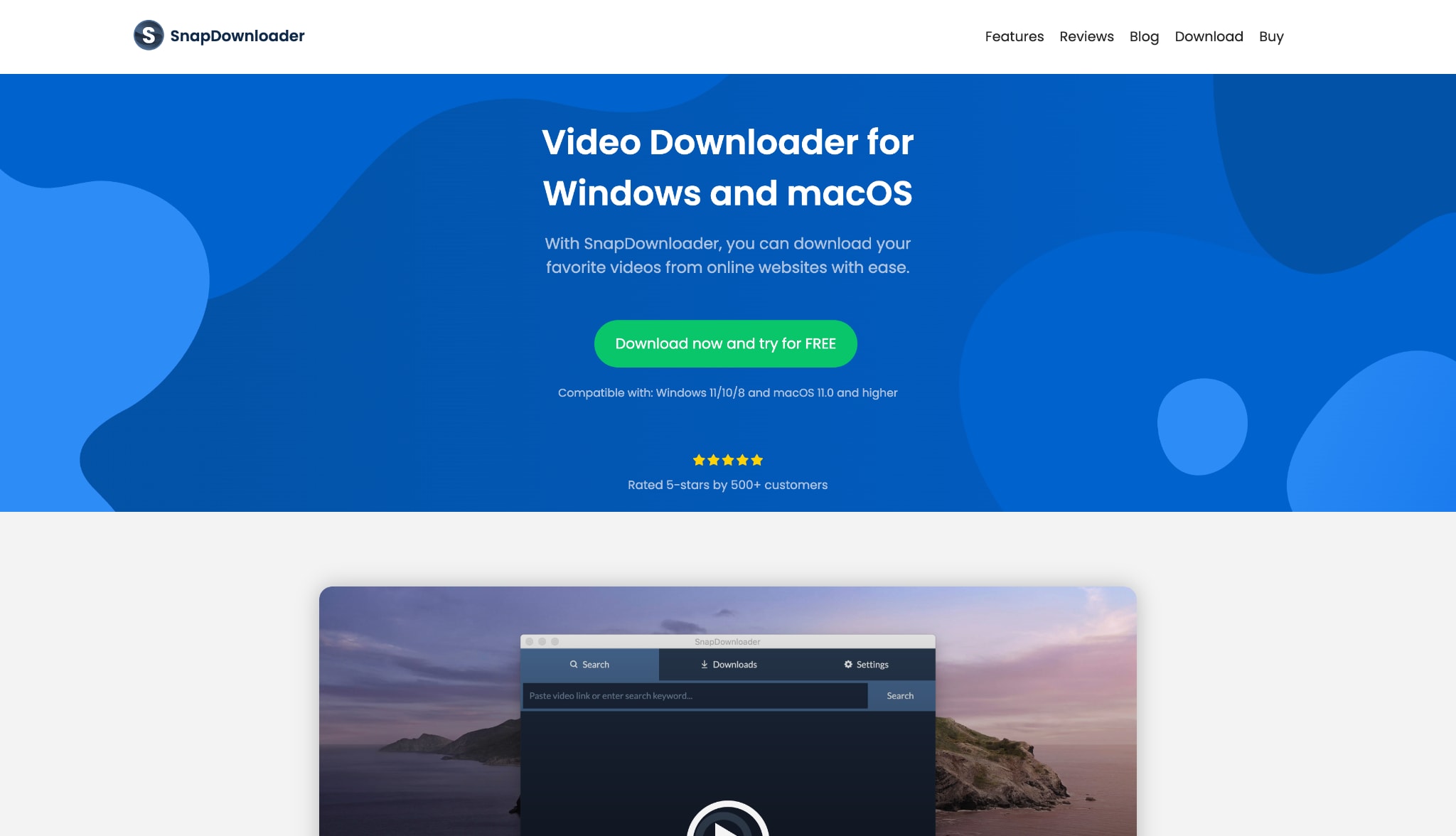 snapdownloader homepage