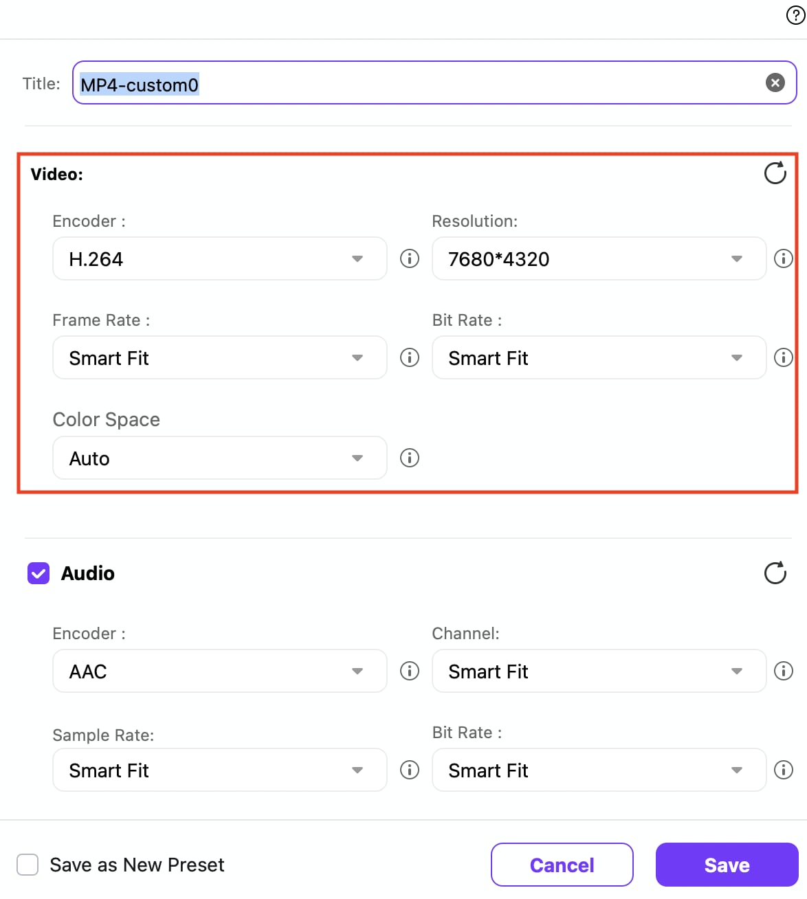wondershare uniconverter adjust settings