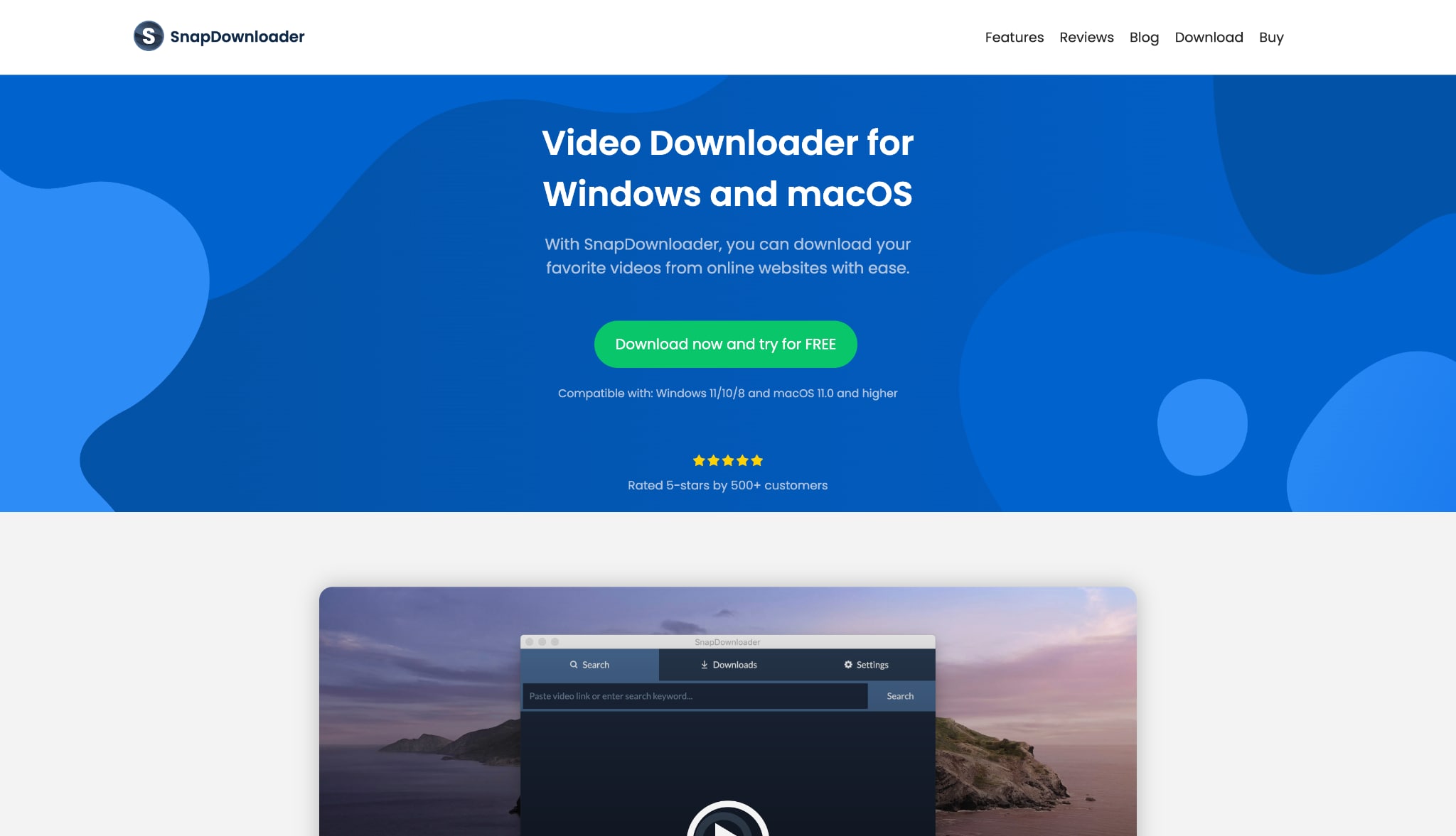 snapdownloader homepage