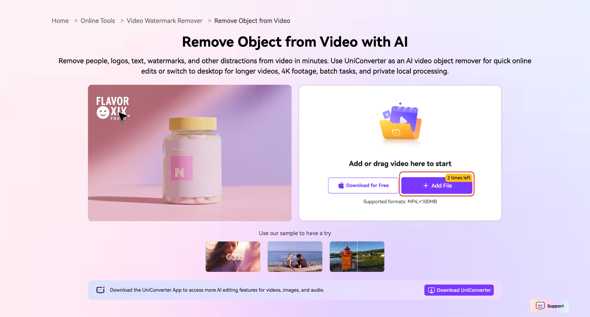 add video file