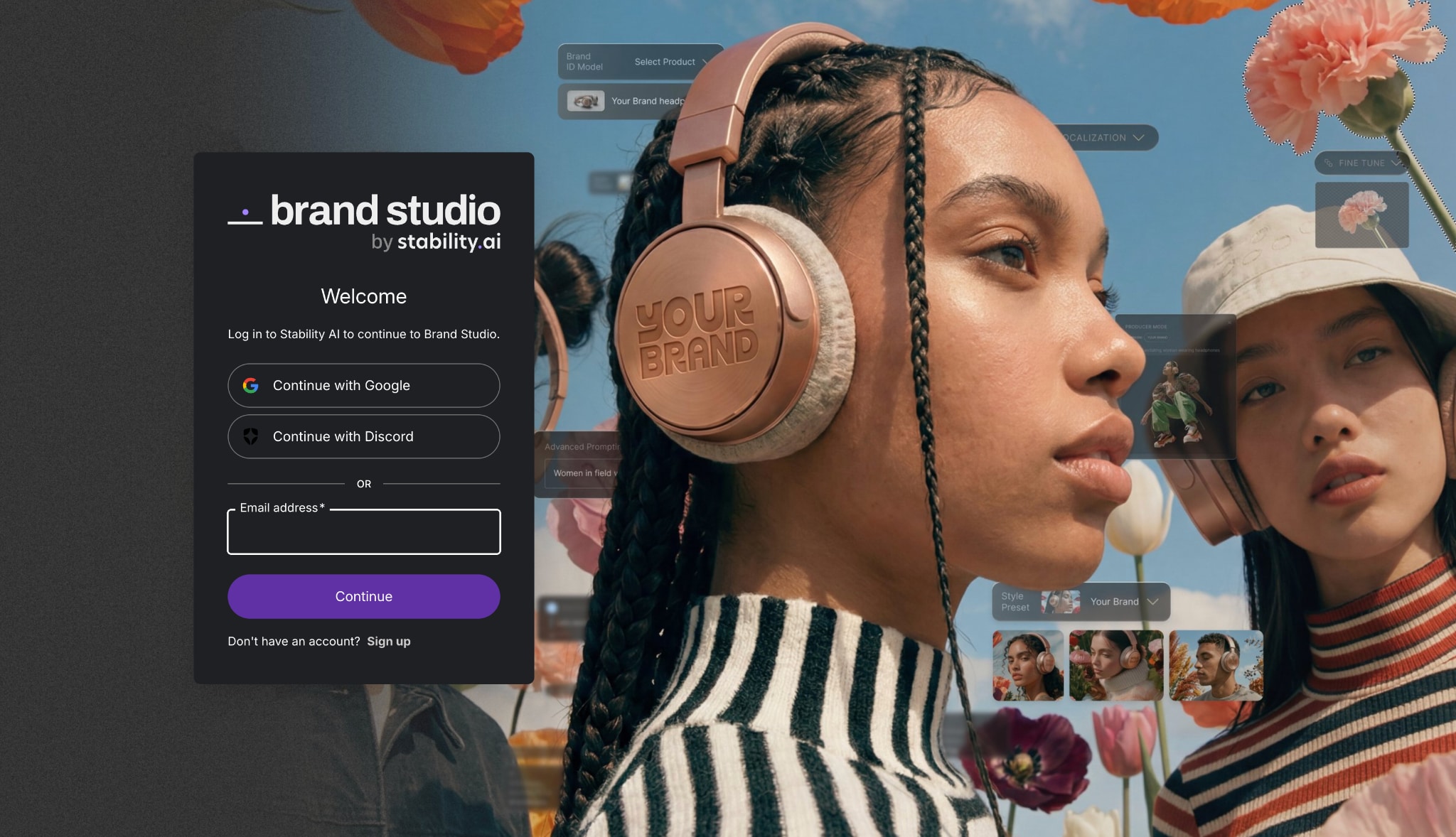 dream studio homepage