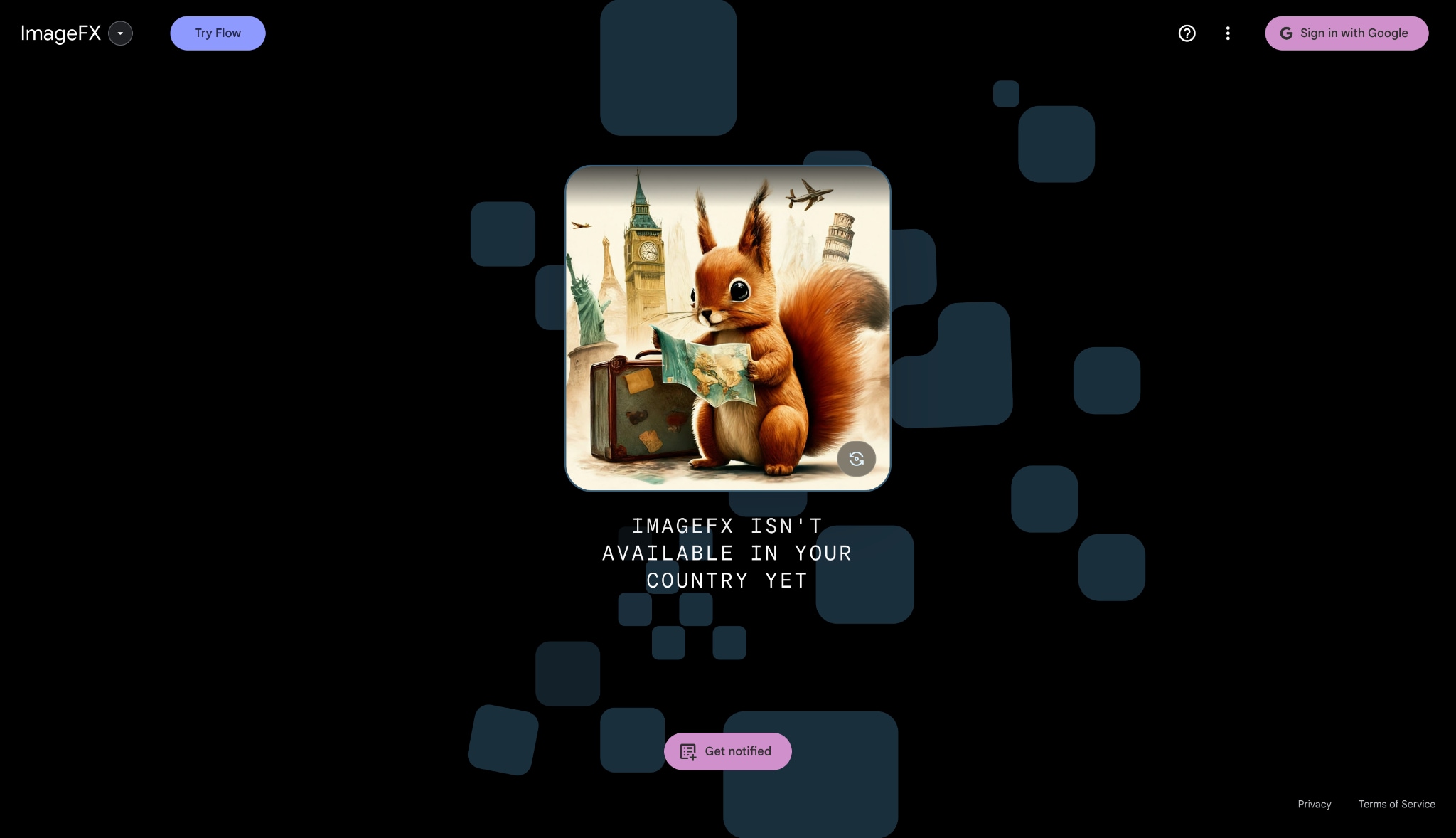 google imagefx homepage
