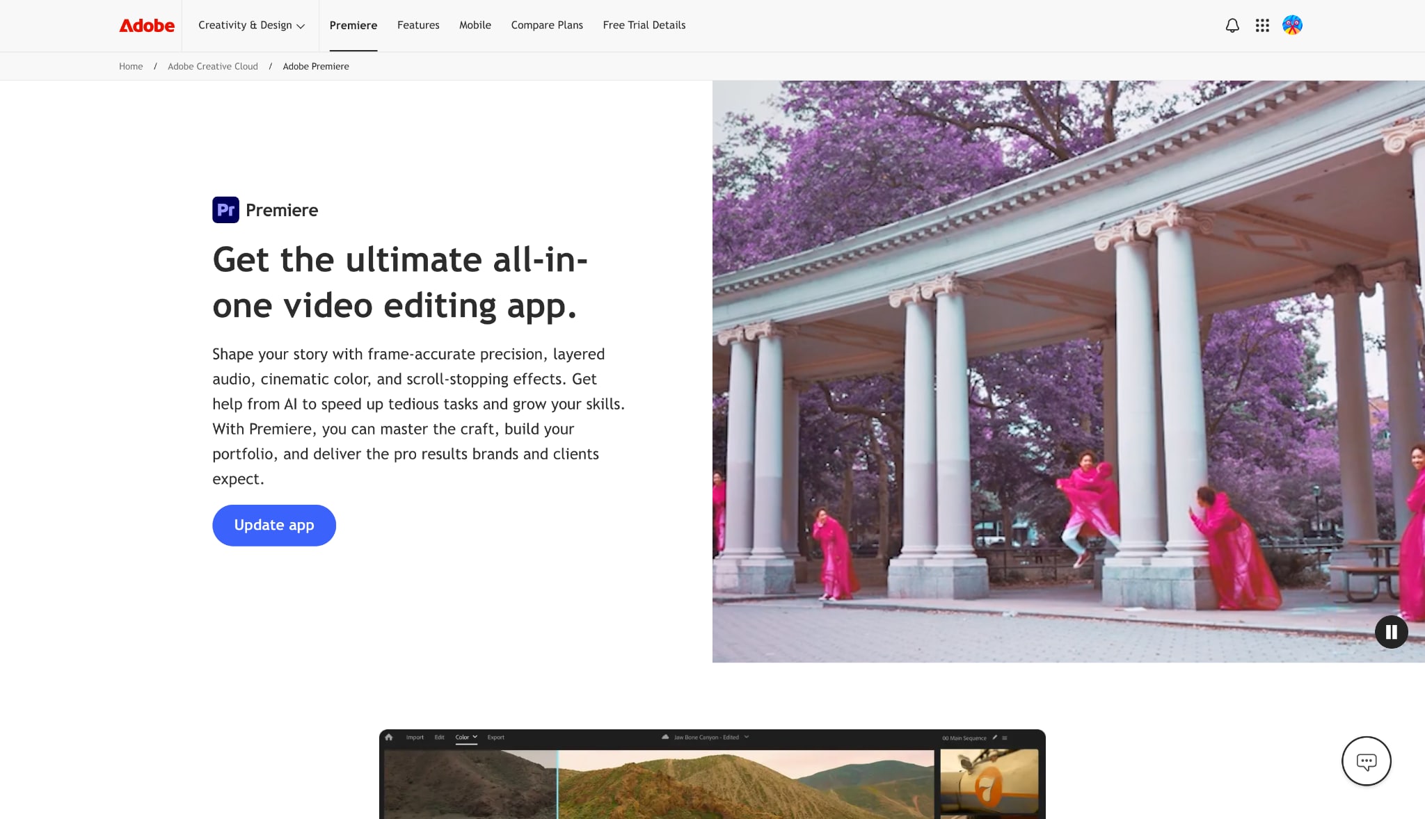 adobe premiere pre homepage