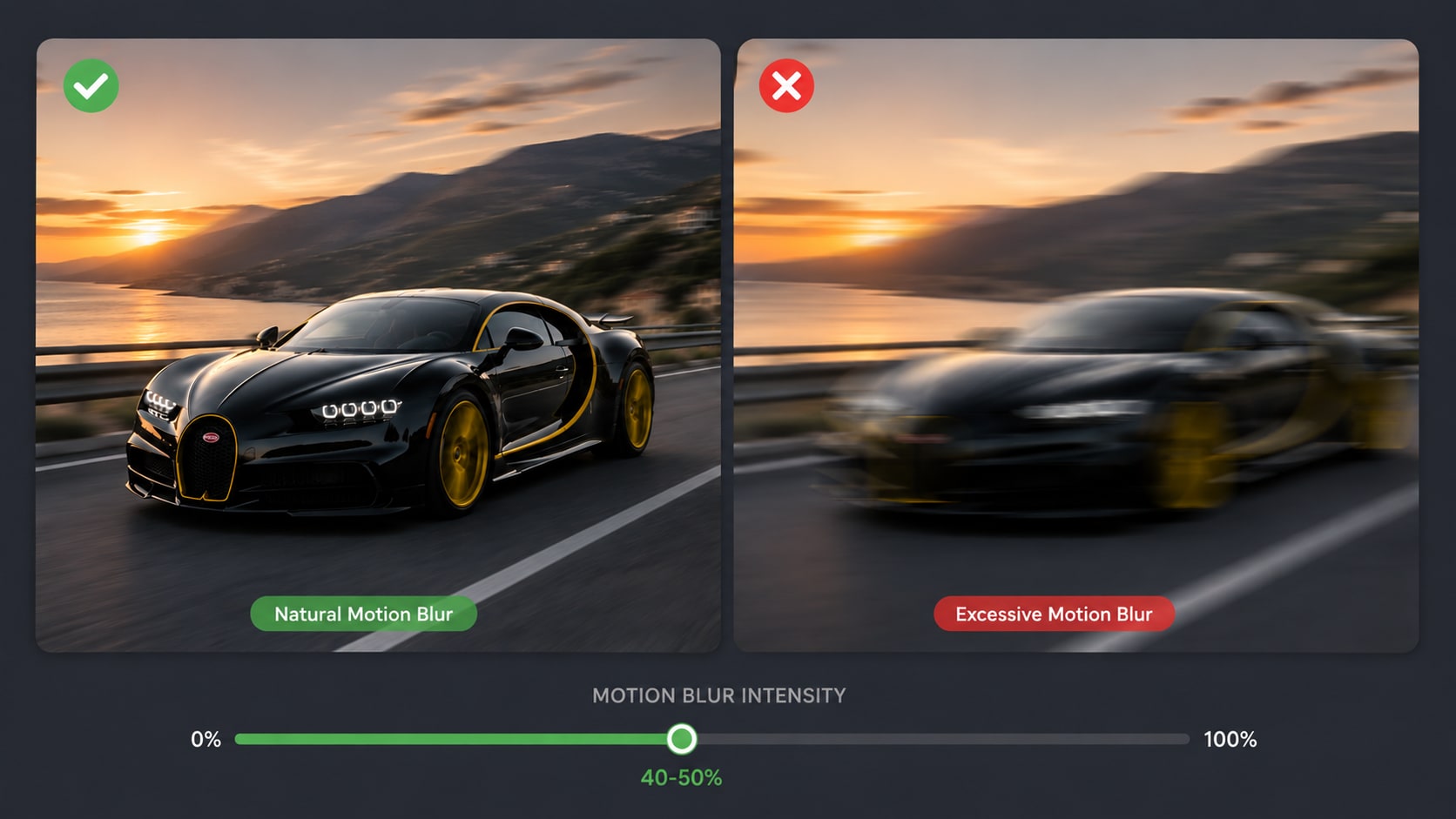 create realistic motion blur effect easily