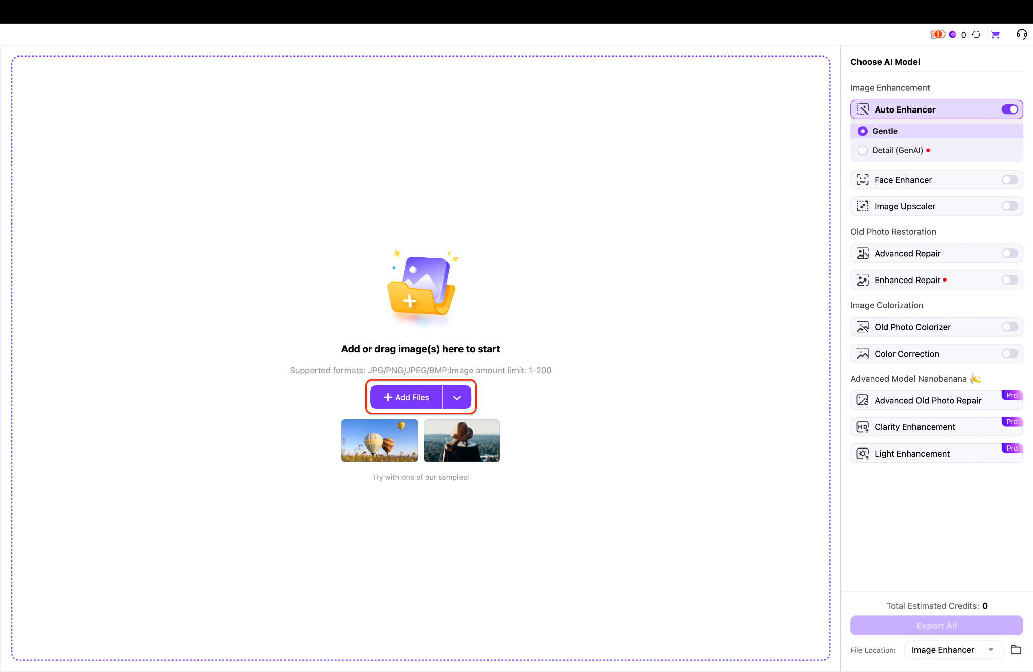 select image enhancer