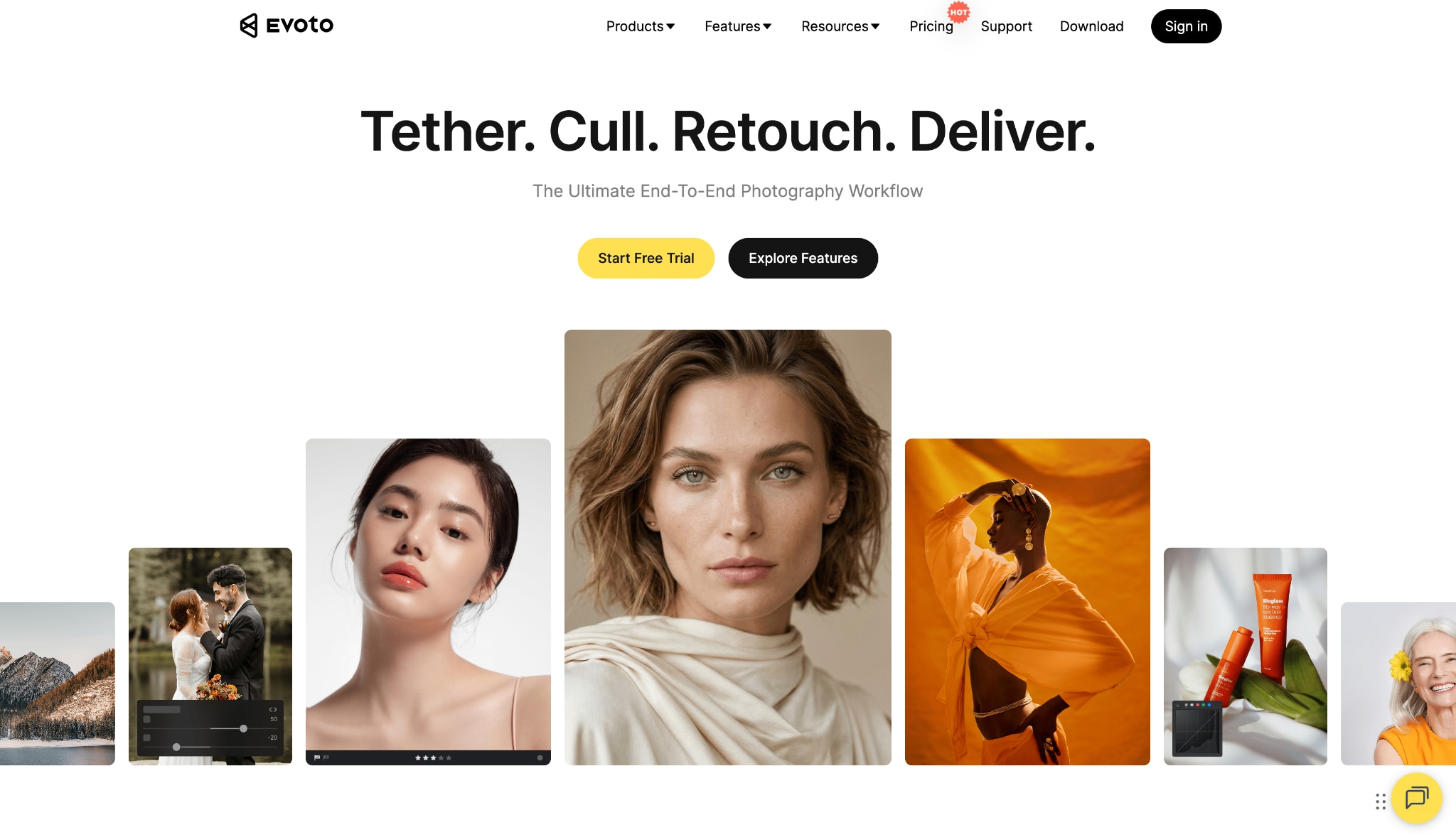evoto.ai homepage