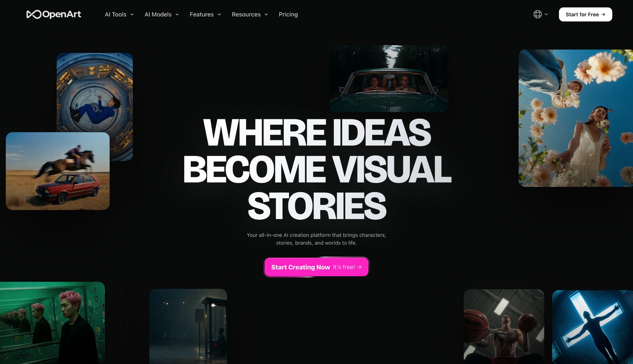 openart.ai homepage