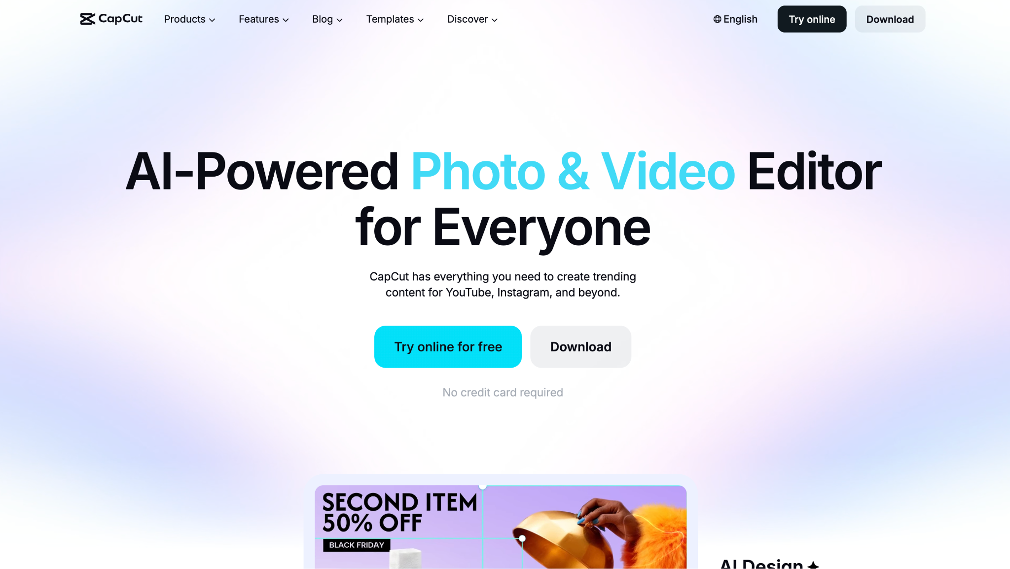 capcut homepage