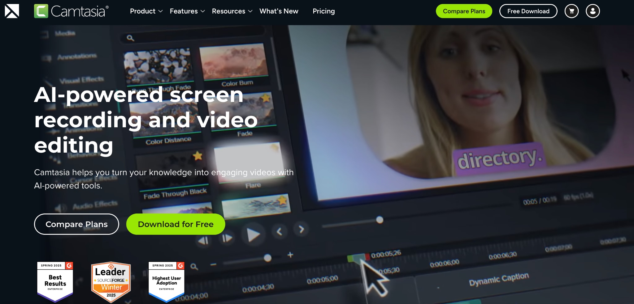 camtasia homepage